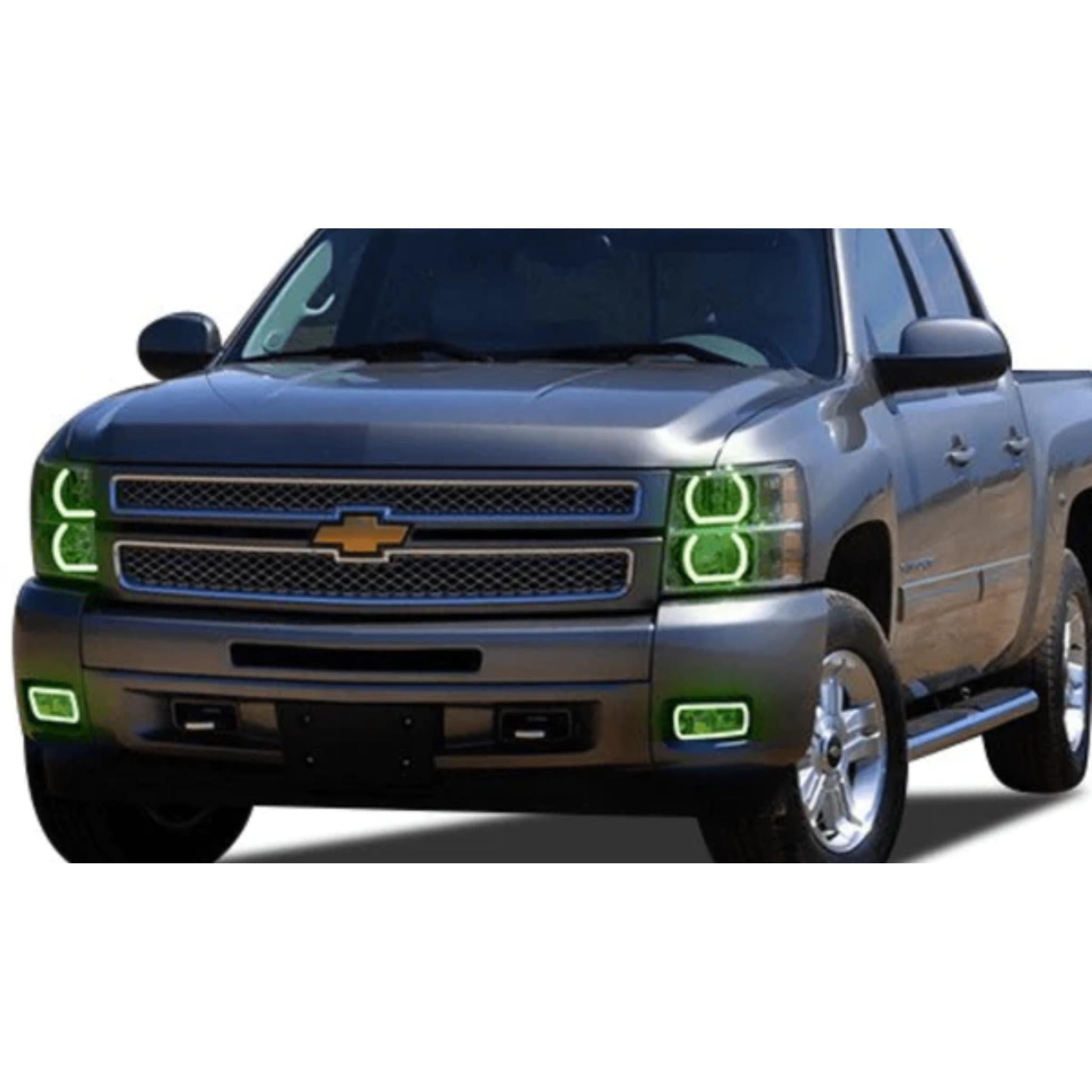 Chevrolet Silverado Flat Bottom Multicolor Halo Kit (2007-2013) – Custom Multicolor LED Lighting by RGB Halo Kits