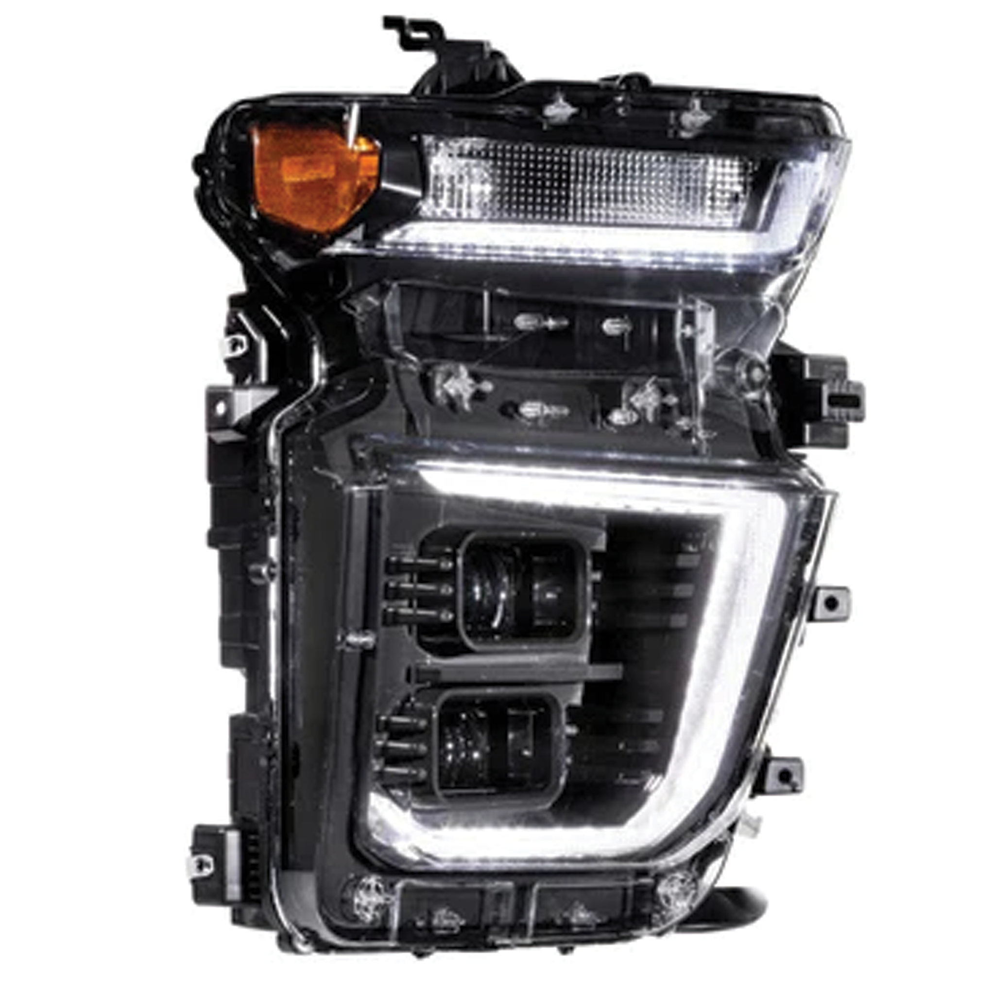 Chevrolet Silverado HD: Headlights (2020 - 2024) | XB Hybrid – Custom Multicolor LED Lighting by RGB Halo Kits