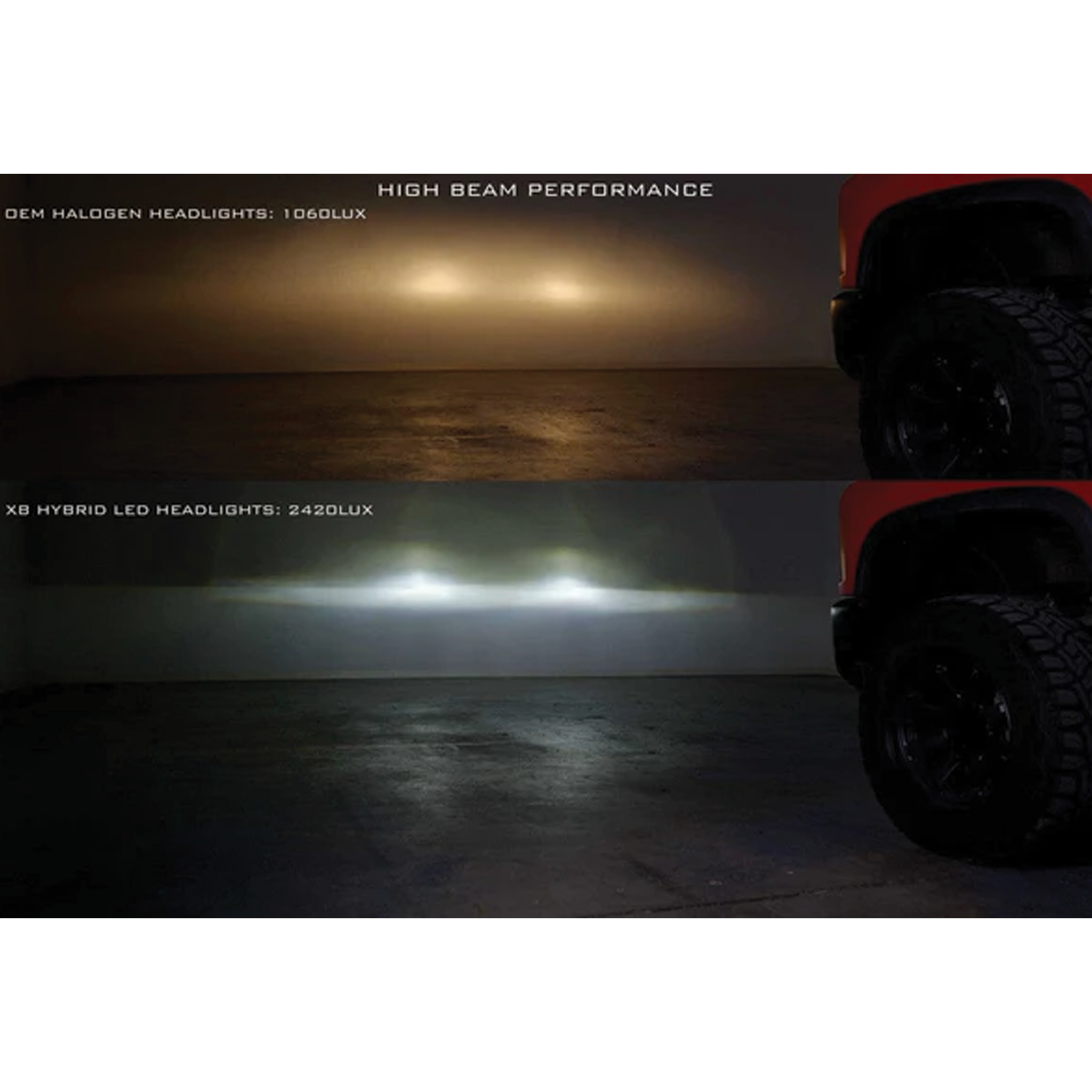 Chevrolet Silverado HD: Headlights (2020 - 2024) | XB Hybrid – Custom Multicolor LED Lighting by RGB Halo Kits
