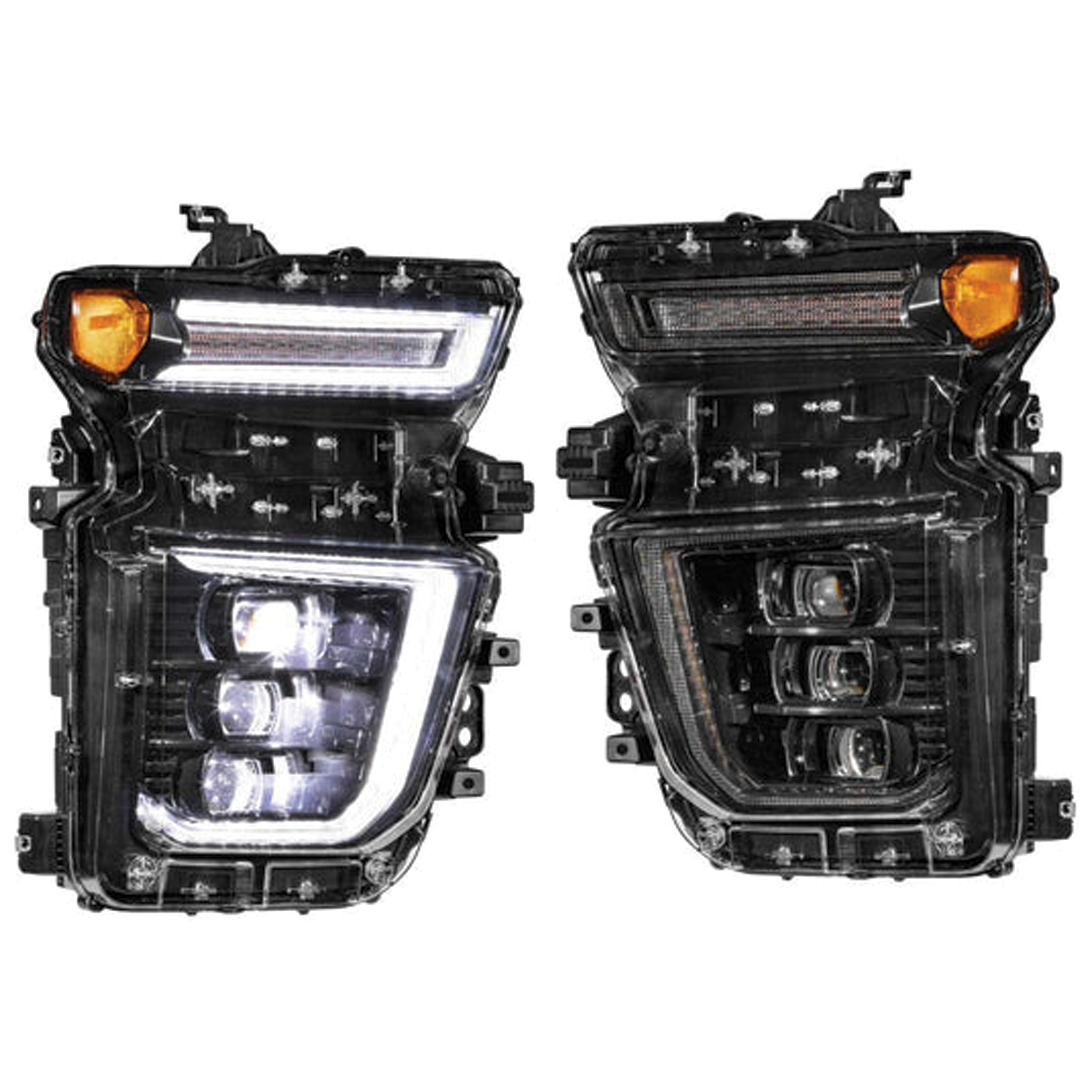 Chevrolet Silverado HD: LED Headlights (2020 - 2024) | XB – Custom Multicolor LED Lighting by RGB Halo Kits