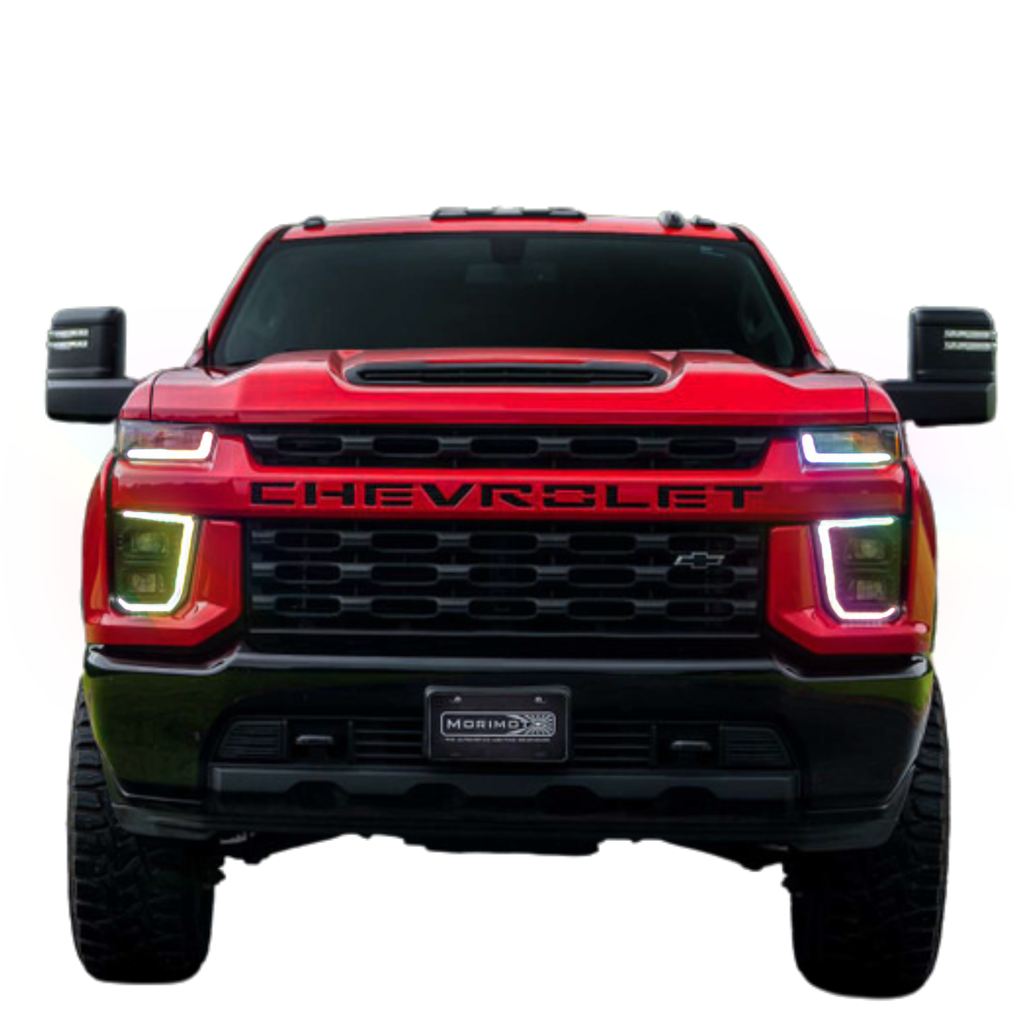 Chevrolet Silverado HD: Multicolor Flow Series Headlights (2020-2024) | XB Hybrid Morimoto – Custom Multicolor LED Lighting by RGB Halo Kits