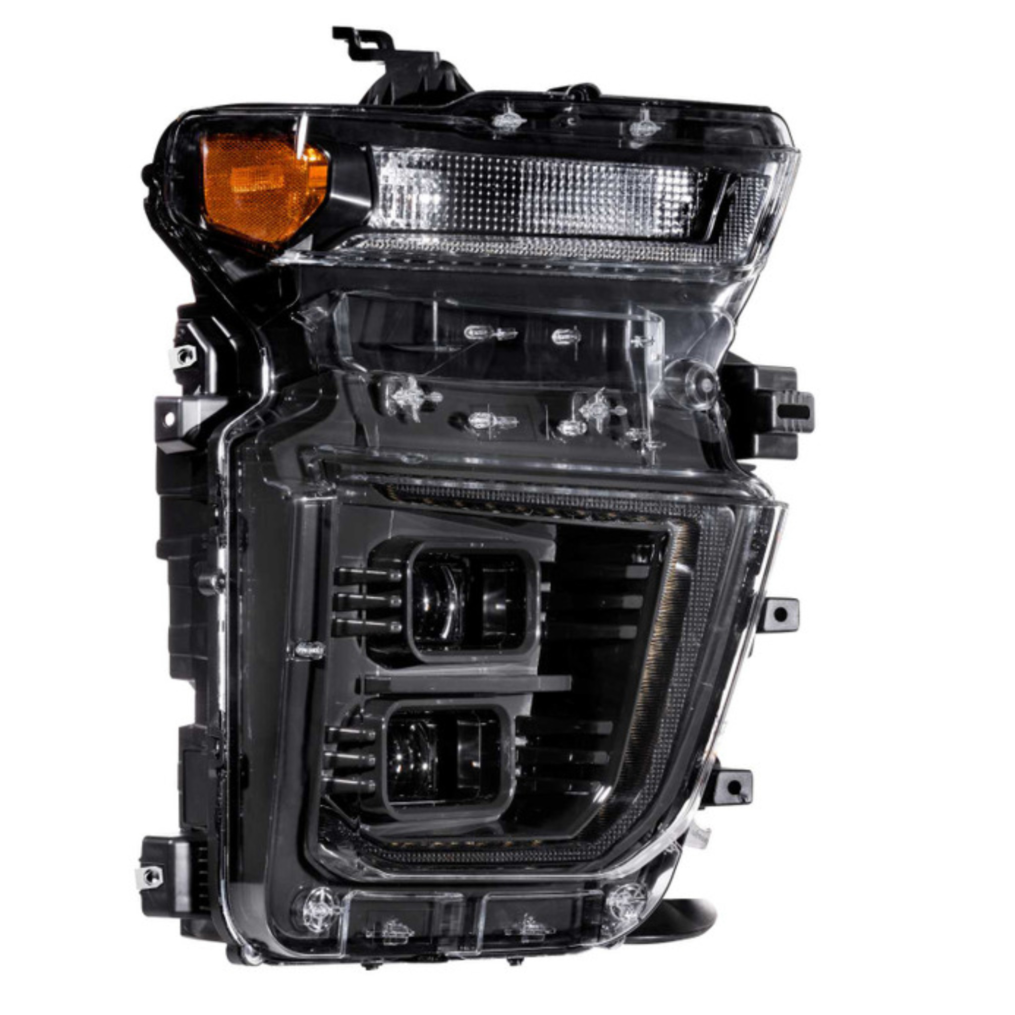 Chevrolet Silverado HD: Multicolor Flow Series Headlights (2020-2024) | XB Hybrid Morimoto – Custom Multicolor LED Lighting by RGB Halo Kits