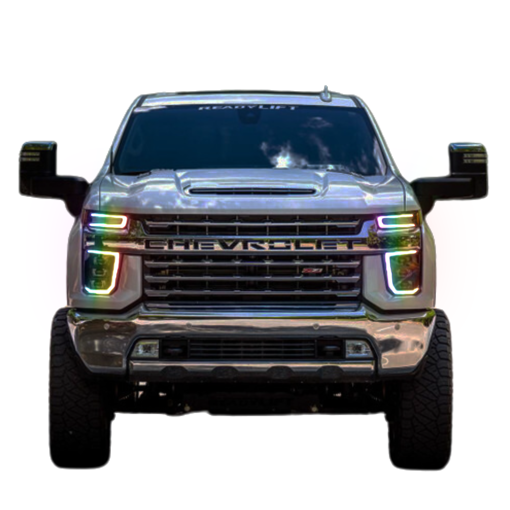 Chevrolet Silverado HD: Multicolor Flow Series Headlights (2020-2024) | XB Morimoto – Custom Multicolor LED Lighting by RGB Halo Kits