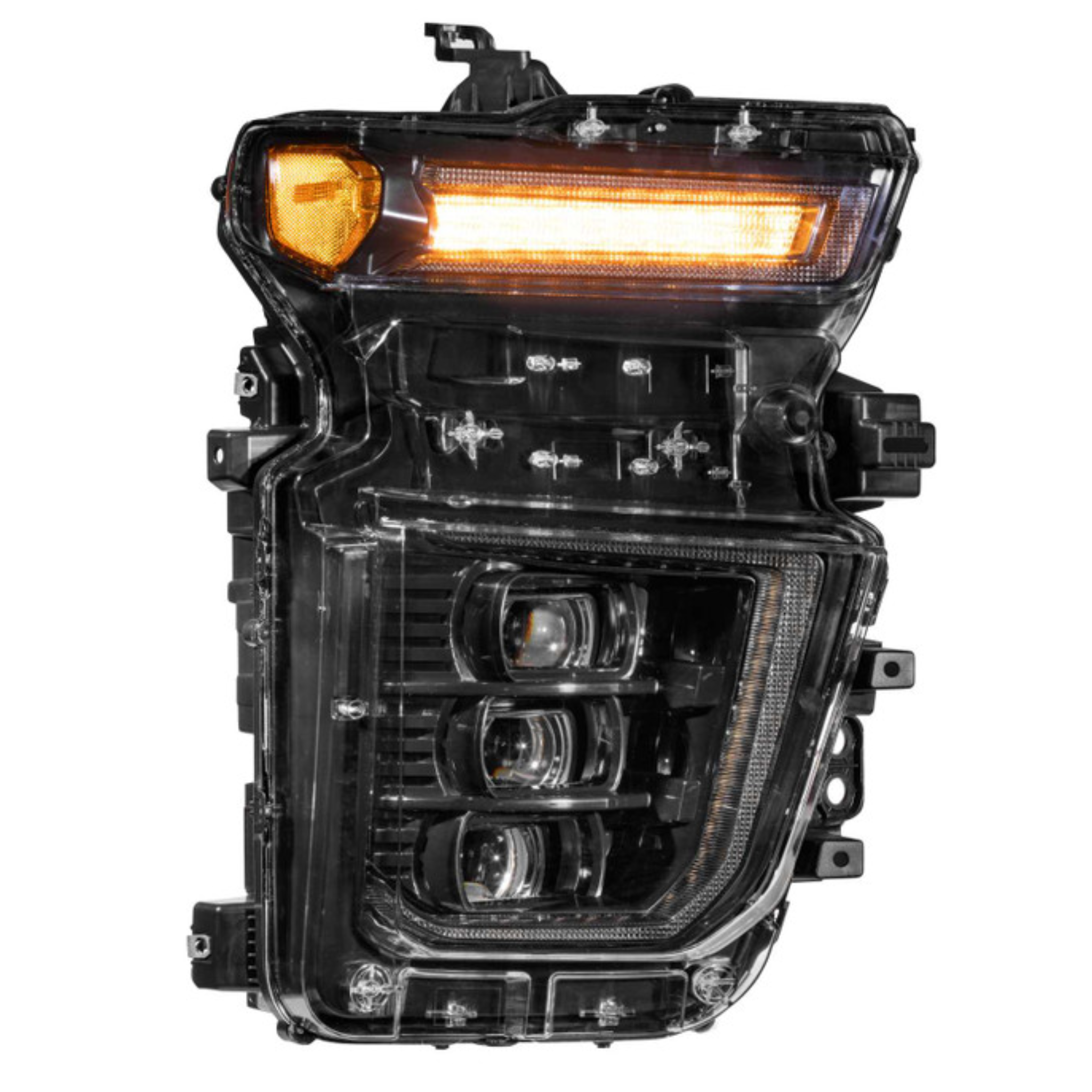 Chevrolet Silverado HD: Multicolor Flow Series Headlights (2020-2024) | XB Morimoto – Custom Multicolor LED Lighting by RGB Halo Kits