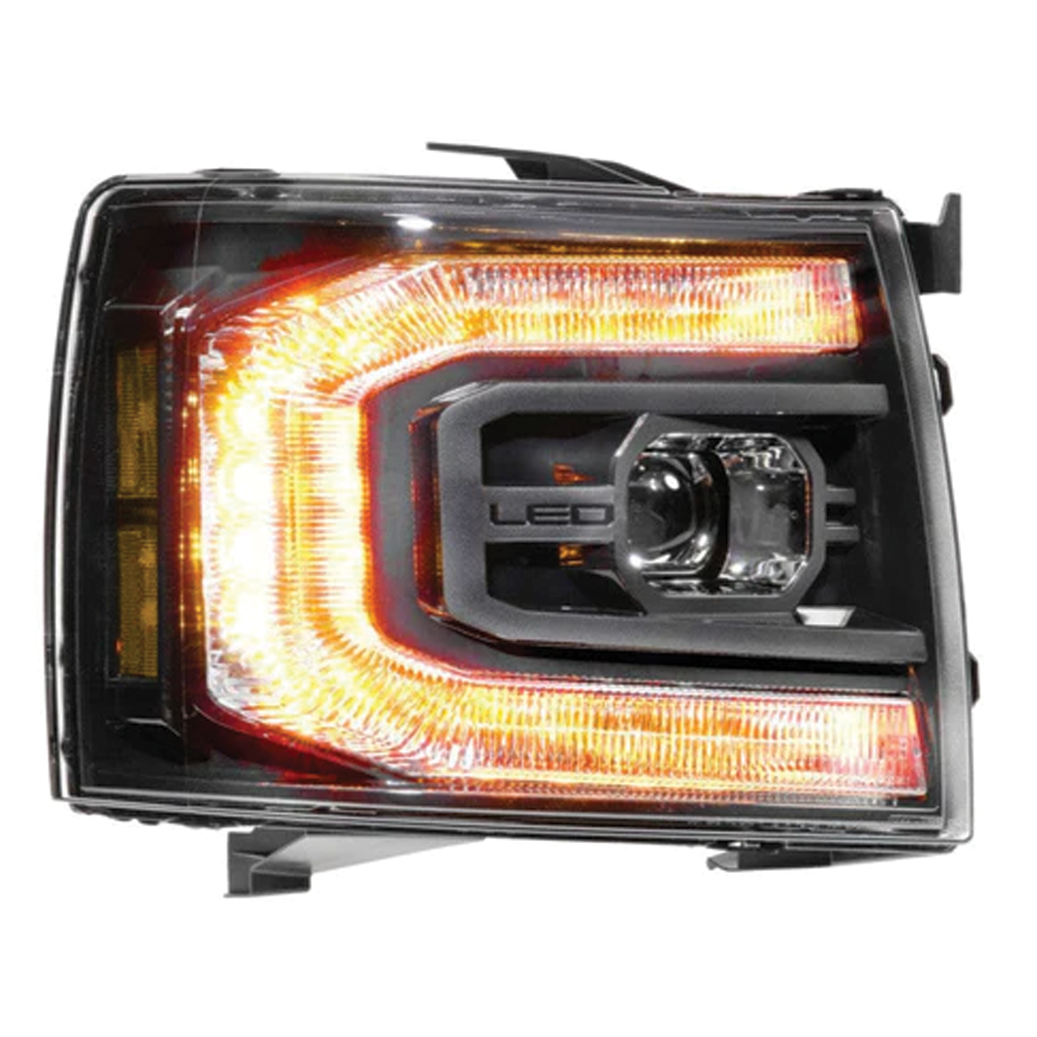 Chevrolet Silverado: LED Headlights (2007 - 2013) | XB – Custom Multicolor LED Lighting by RGB Halo Kits