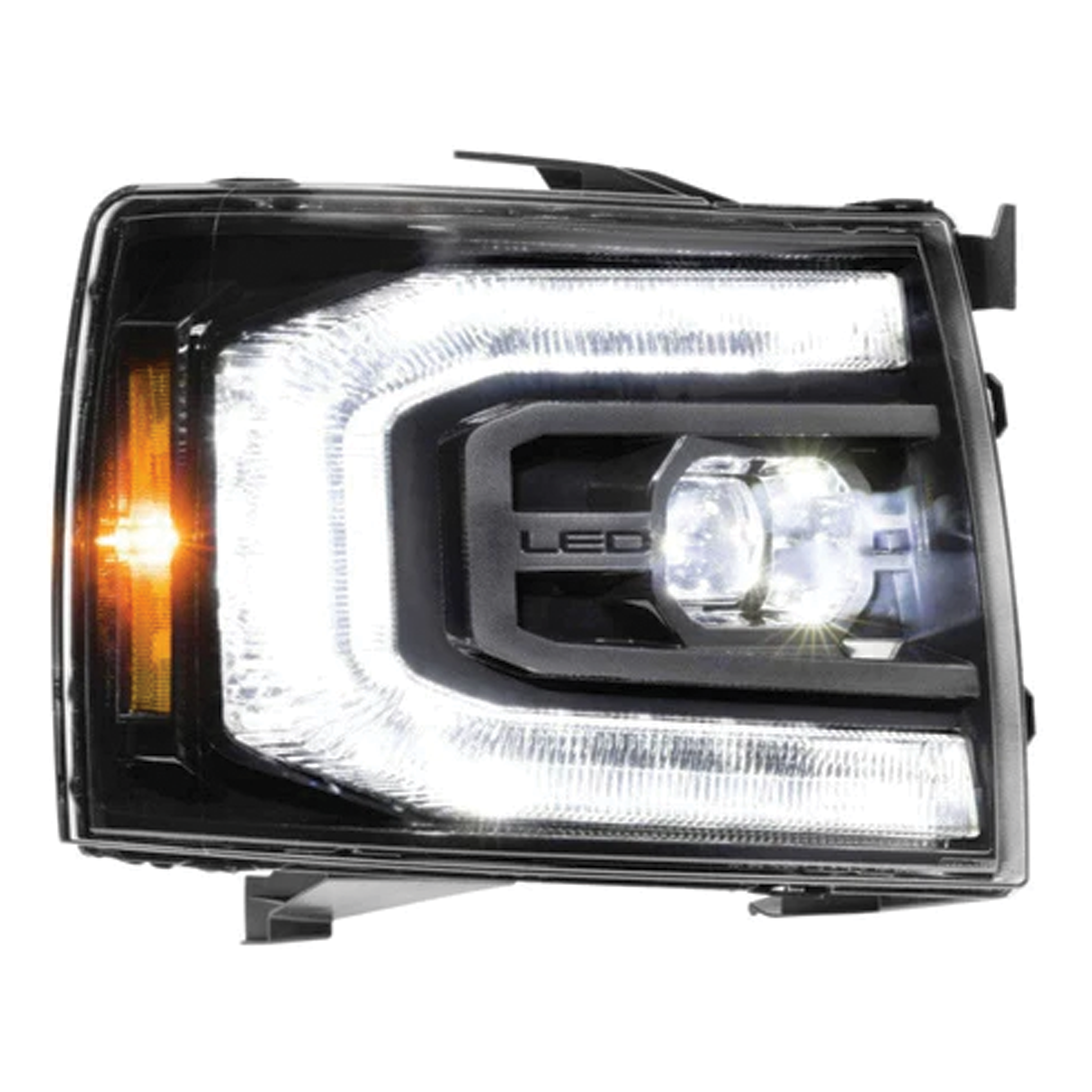 Chevrolet Silverado: LED Headlights (2007 - 2013) | XB – Custom Multicolor LED Lighting by RGB Halo Kits
