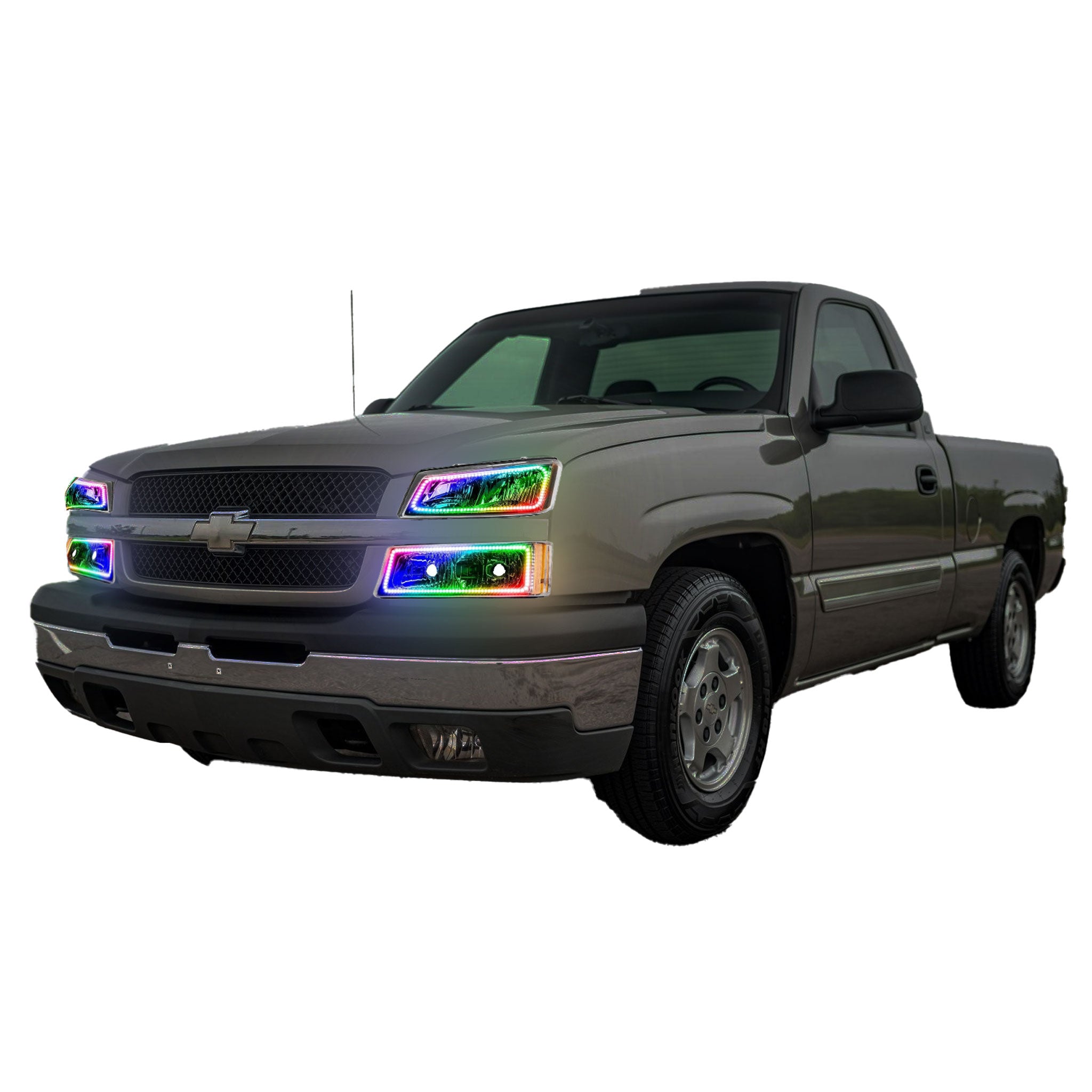 Chevrolet Silverado Multicolor Flow Halo Kit (2003-2006) – Custom Multicolor LED Lighting by RGB Halo Kits