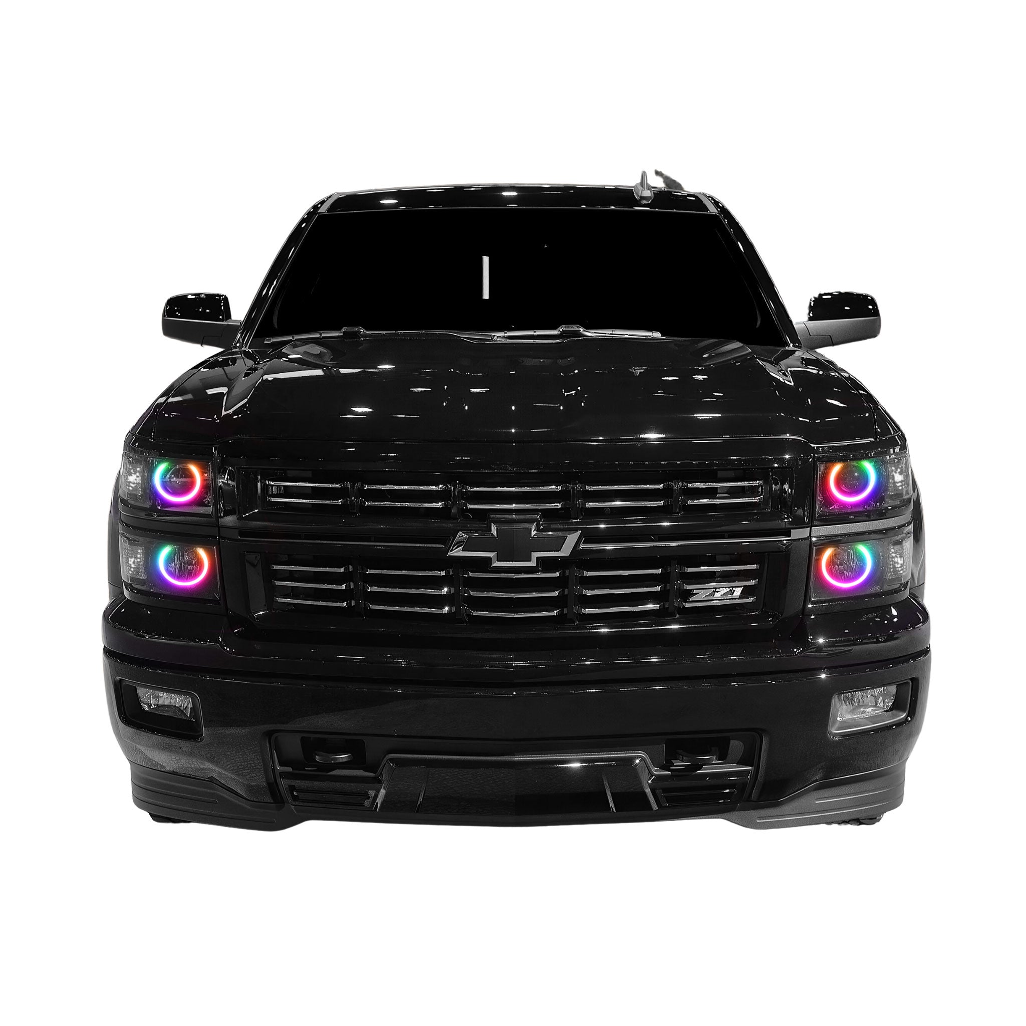 Chevrolet Silverado (Projector) Multicolor Halo Kit (2014-2015) – Custom Multicolor LED Lighting by RGB Halo Kits