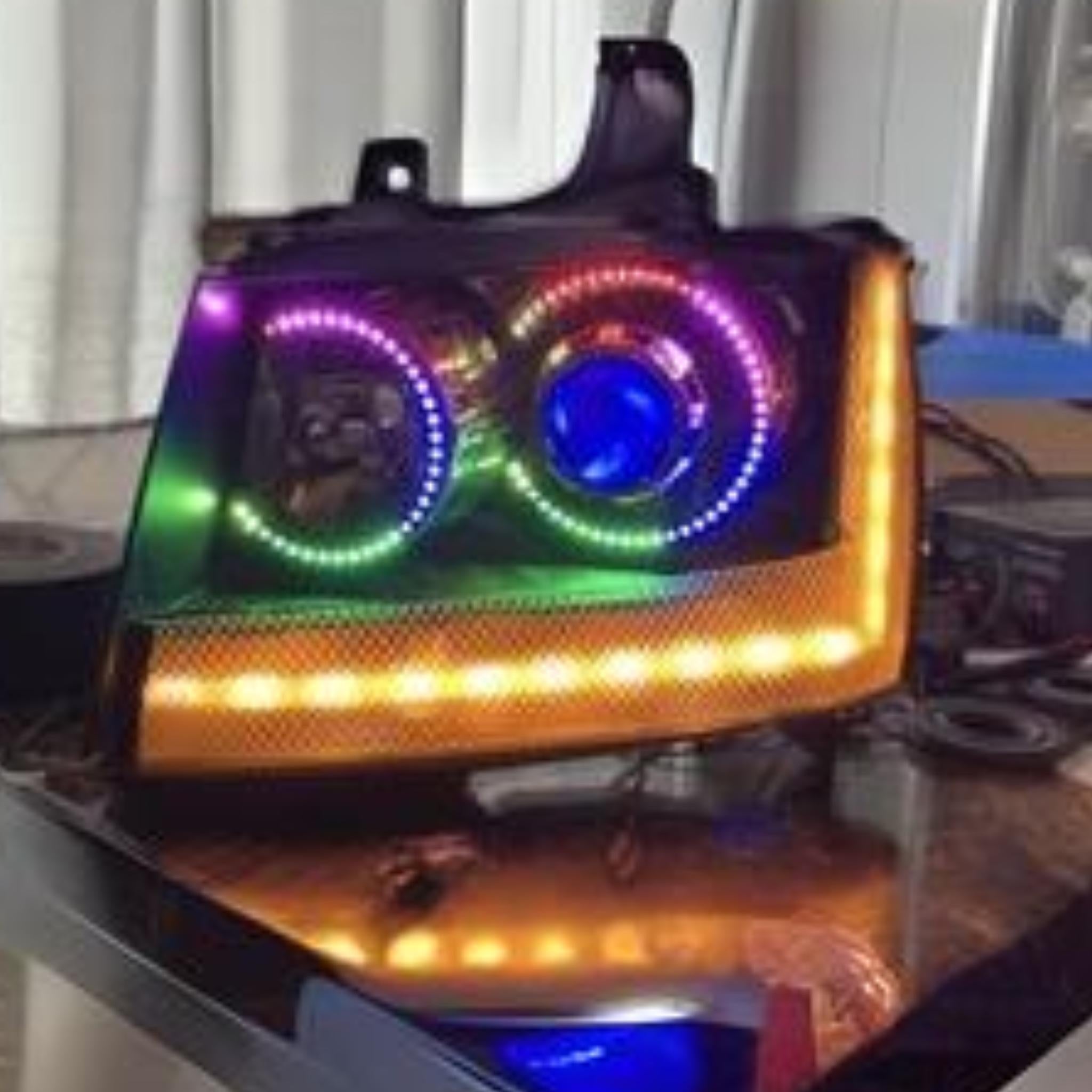 Chevrolet Tahoe Multicolor Halo Kit (2007-2014) – Custom Multicolor LED Lighting by RGB Halo Kits