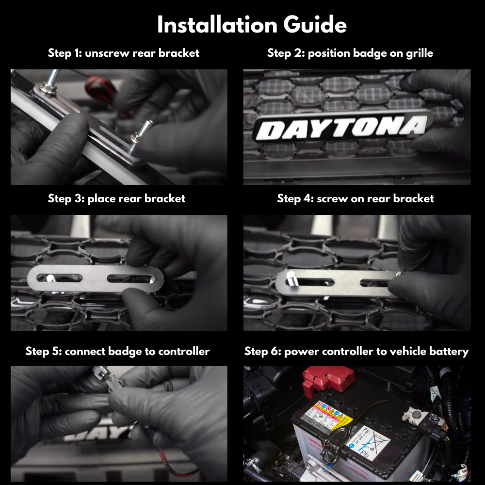 Daytona LED Badge: (Multicolor Flow) – Custom Multicolor LED Lighting by RGB Halo Kits