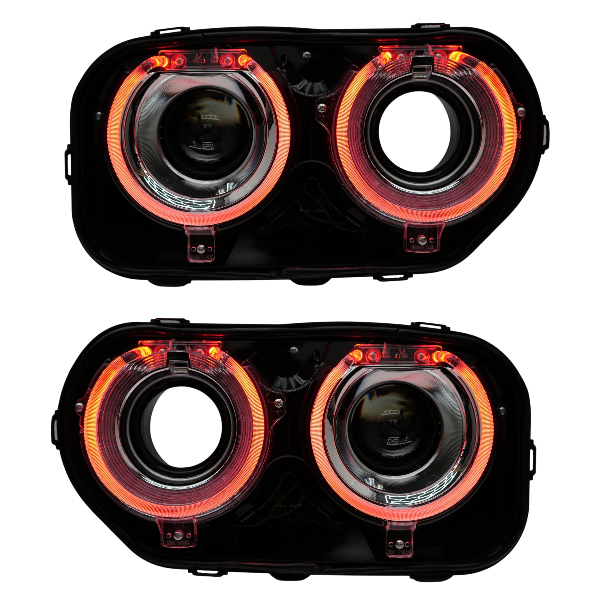 Dodge Challenger: Multicolor Headlights with RGBW Demon Eyes (2015-2023) – Custom Multicolor LED Lighting by RGB Halo Kits