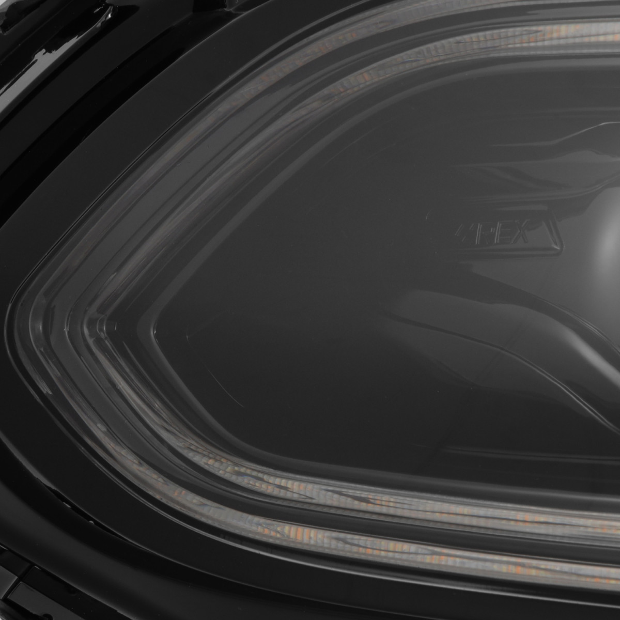 Dodge Charger LUXX-Series LED Projector Headlights Alpha-Black (2015-2023) – Custom Multicolor LED Lighting by RGB Halo Kits