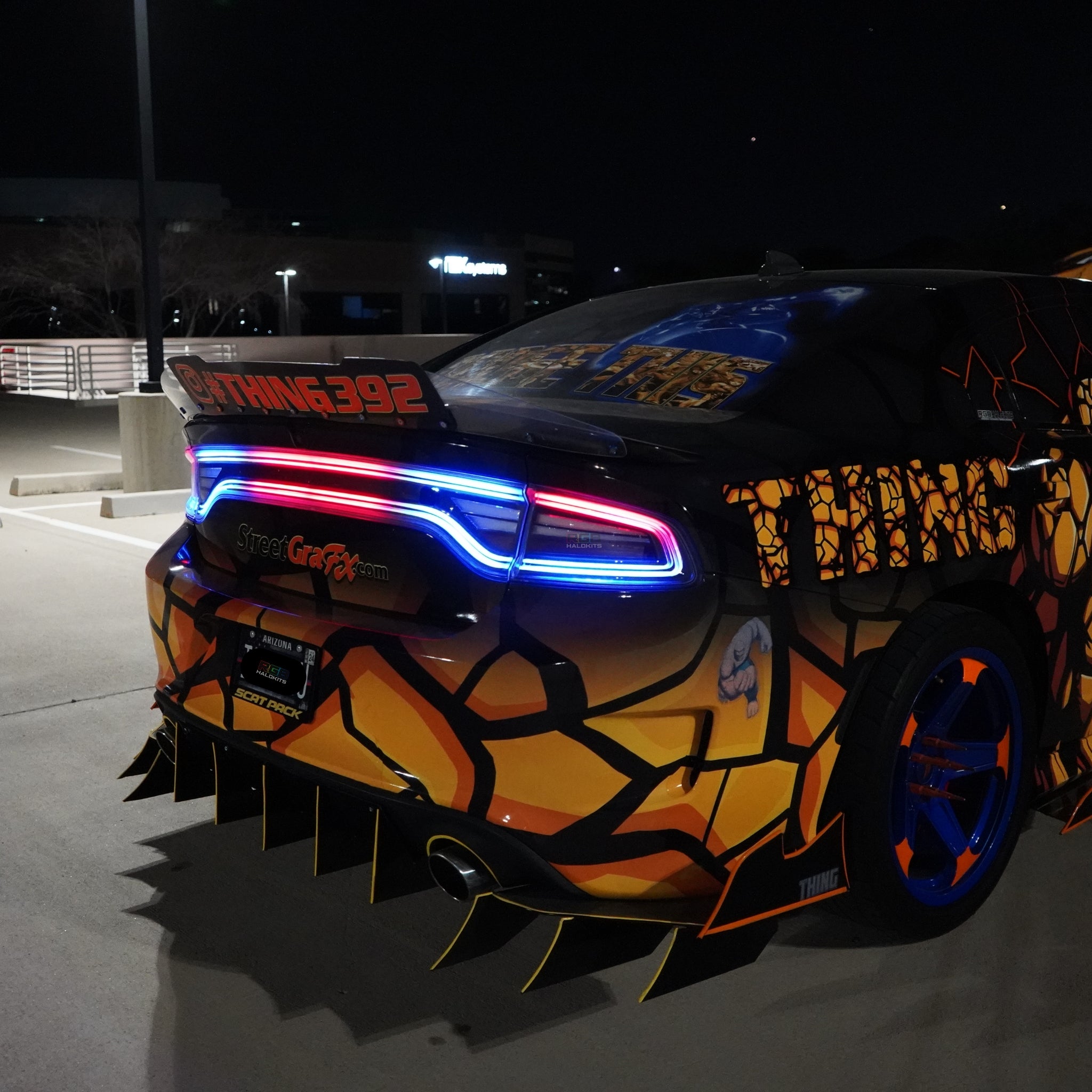 Dodge Charger Multicolor Flow Nova LED Tail Lights (2015-2023) – Custom Multicolor LED Lighting by RGB Halo Kits