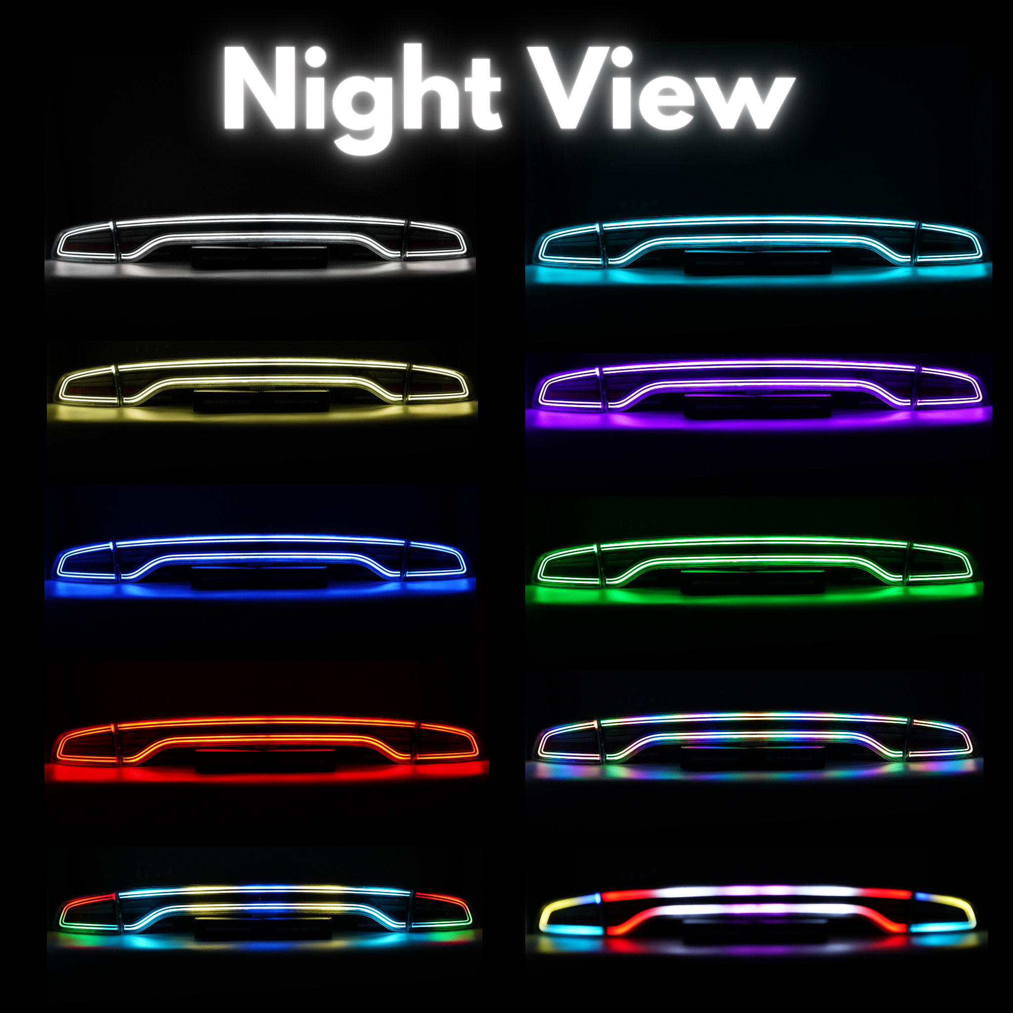 Dodge Charger Multicolor Flow Nova LED Tail Lights  (2015-2023)