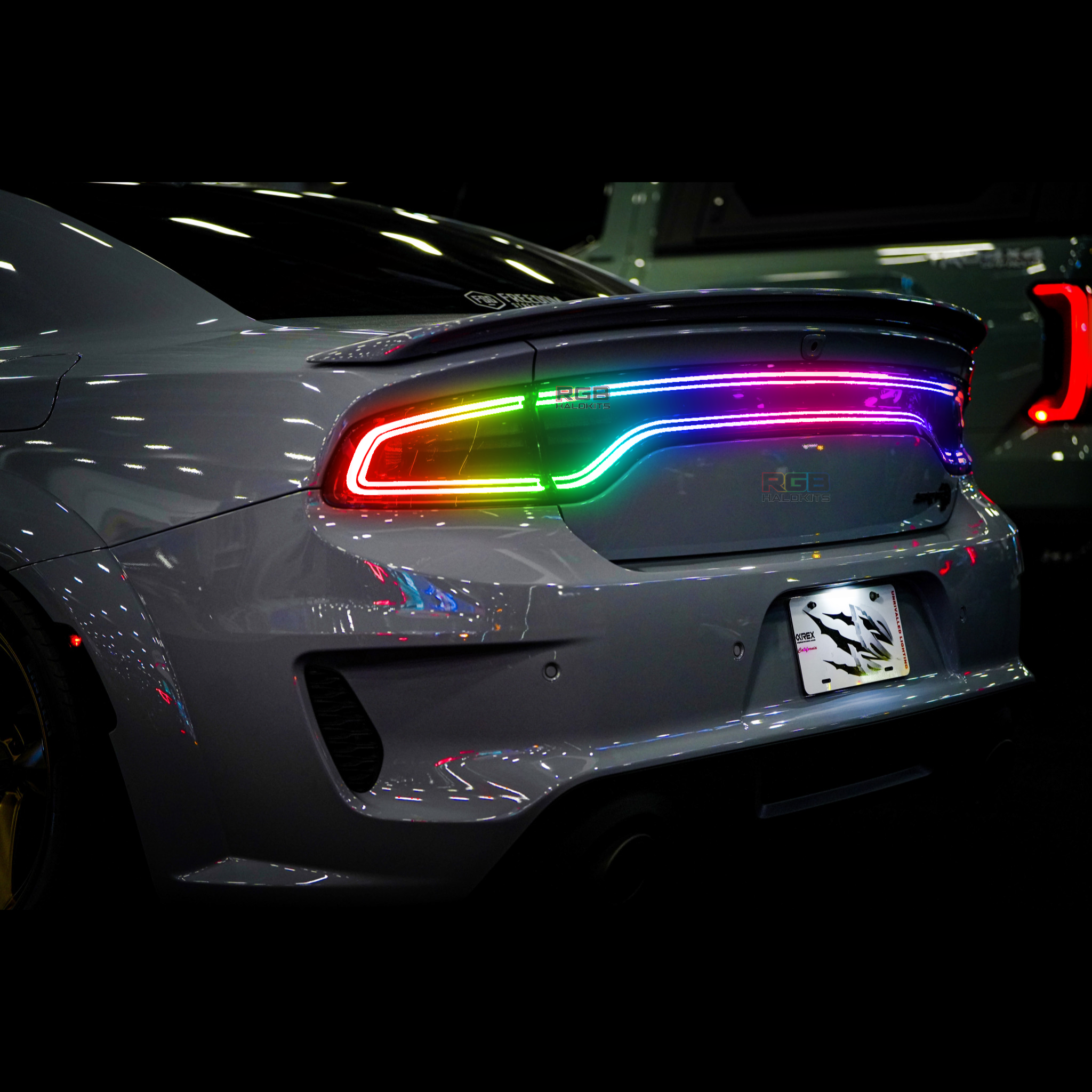 Dodge Charger Multicolor Flow Nova LED Tail Lights (2015-2023) – Custom Multicolor LED Lighting by RGB Halo Kits