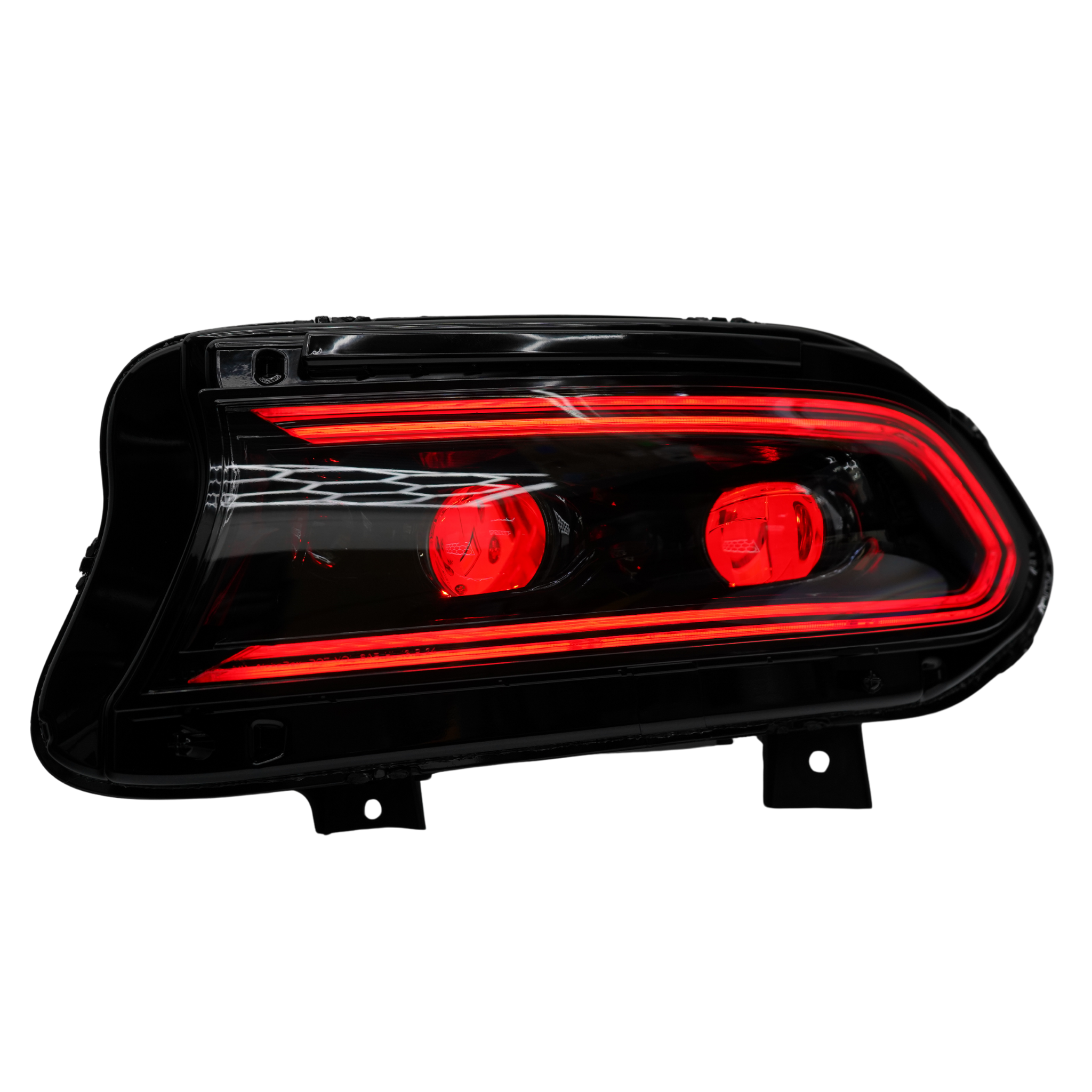 Dodge Charger: Multicolor Flow Series LUXX-Series LED Projector Headlights (2015-2023) – Custom Multicolor LED Lighting by RGB Halo Kits