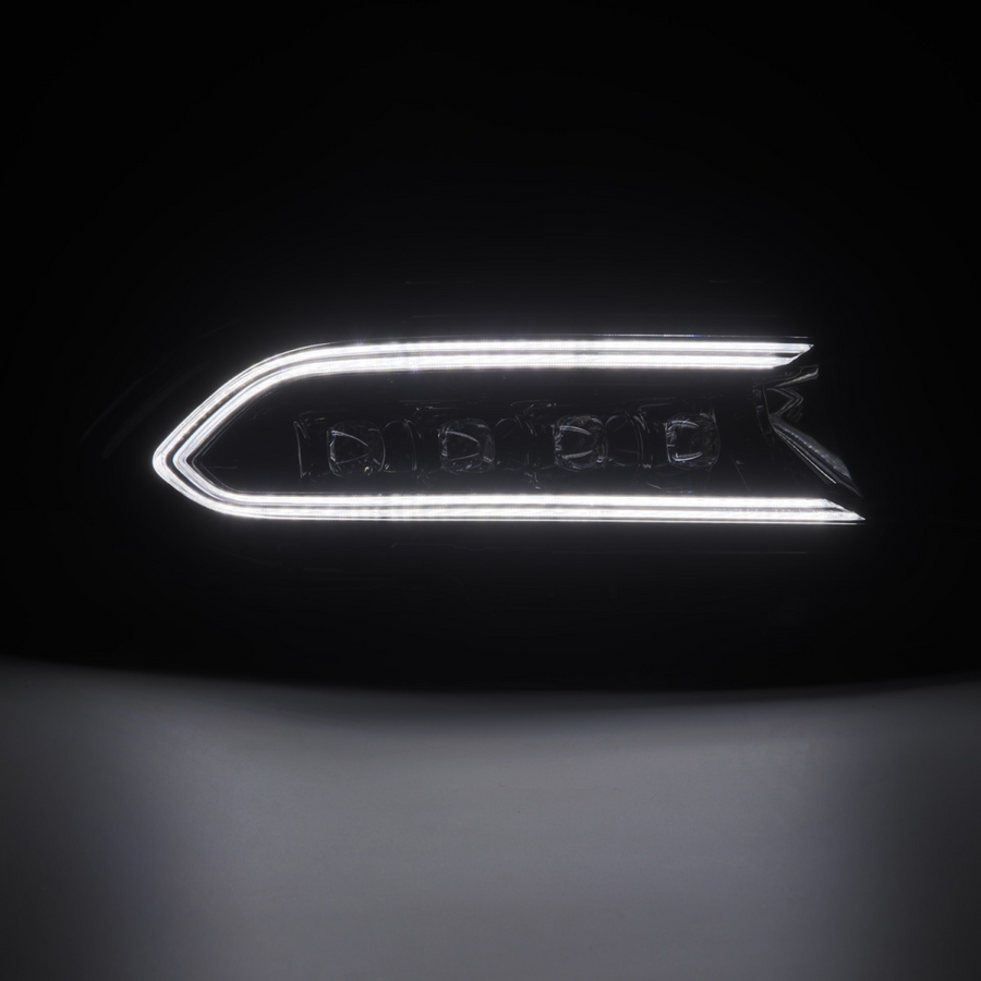 Dodge Charger NOVA-Series LED Projector Headlights Alpha-Black (2015-2023) – Custom Multicolor LED Lighting by RGB Halo Kits