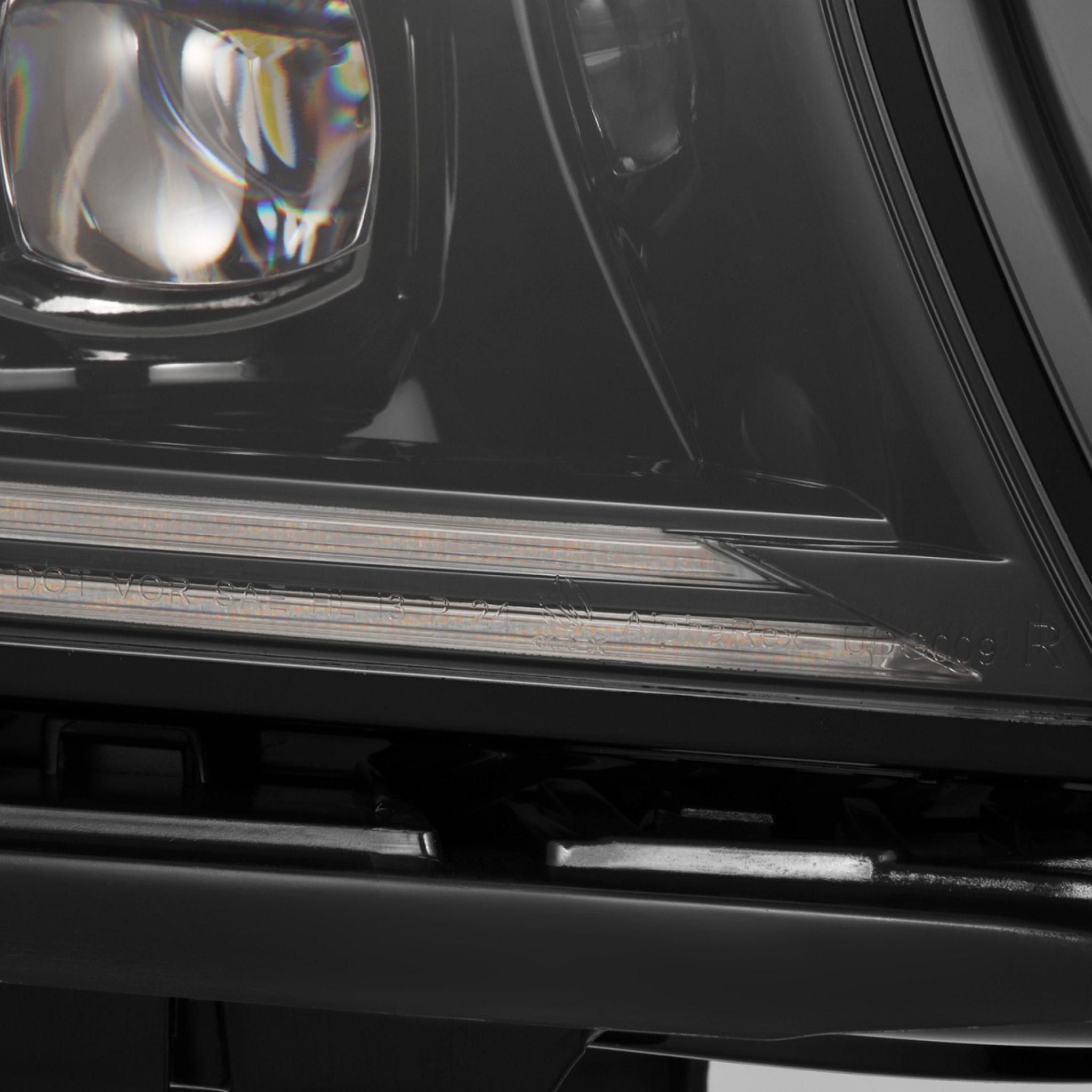 Dodge Charger NOVA-Series LED Projector Headlights Alpha-Black (2015-2023) – Custom Multicolor LED Lighting by RGB Halo Kits