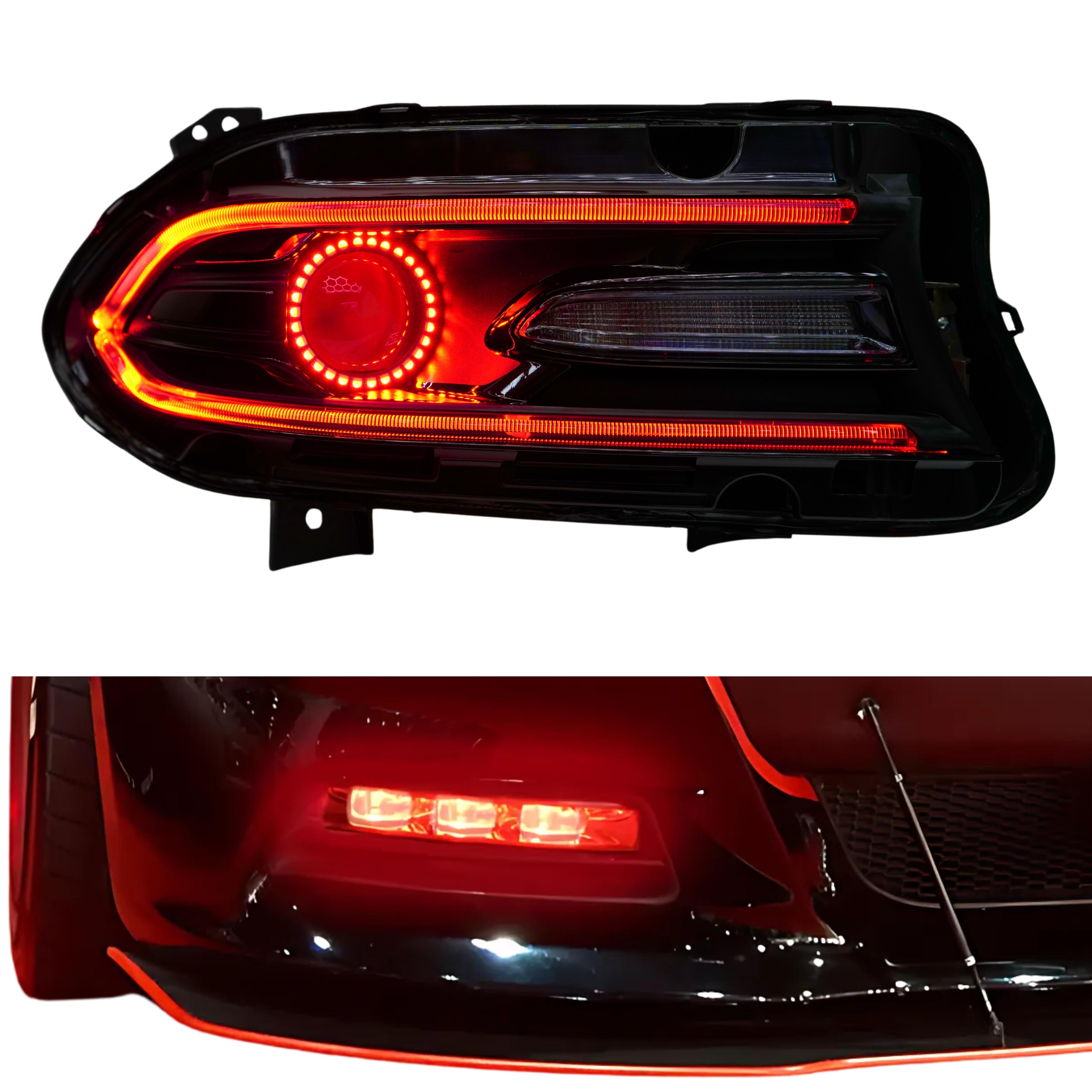 Dodge Charger RGBWA DRL Boards (2015-2023) – Custom Multicolor LED Lighting by RGB Halo Kits