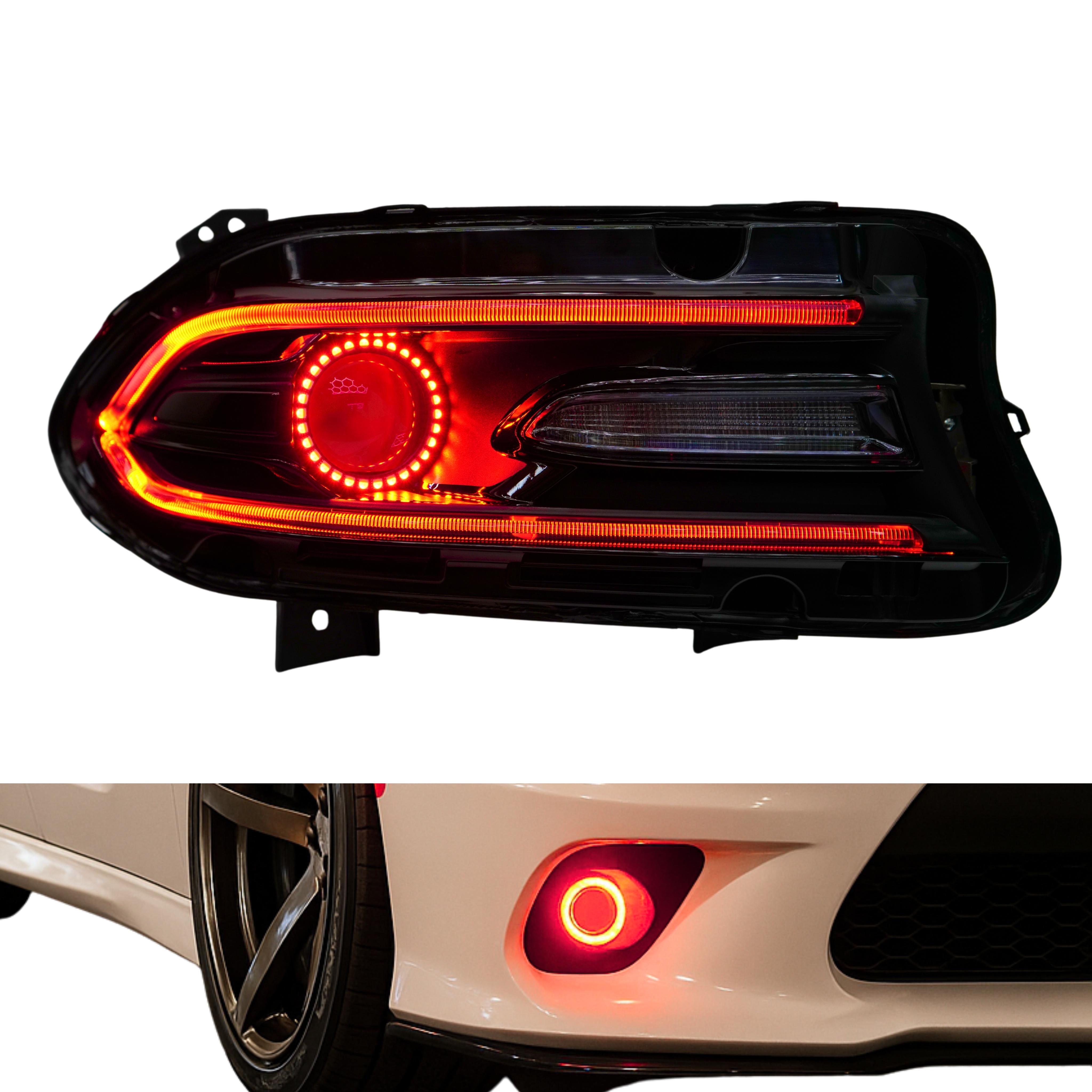 Dodge Charger RGBWA DRL Boards (2015-2023) – Custom Multicolor LED Lighting by RGB Halo Kits