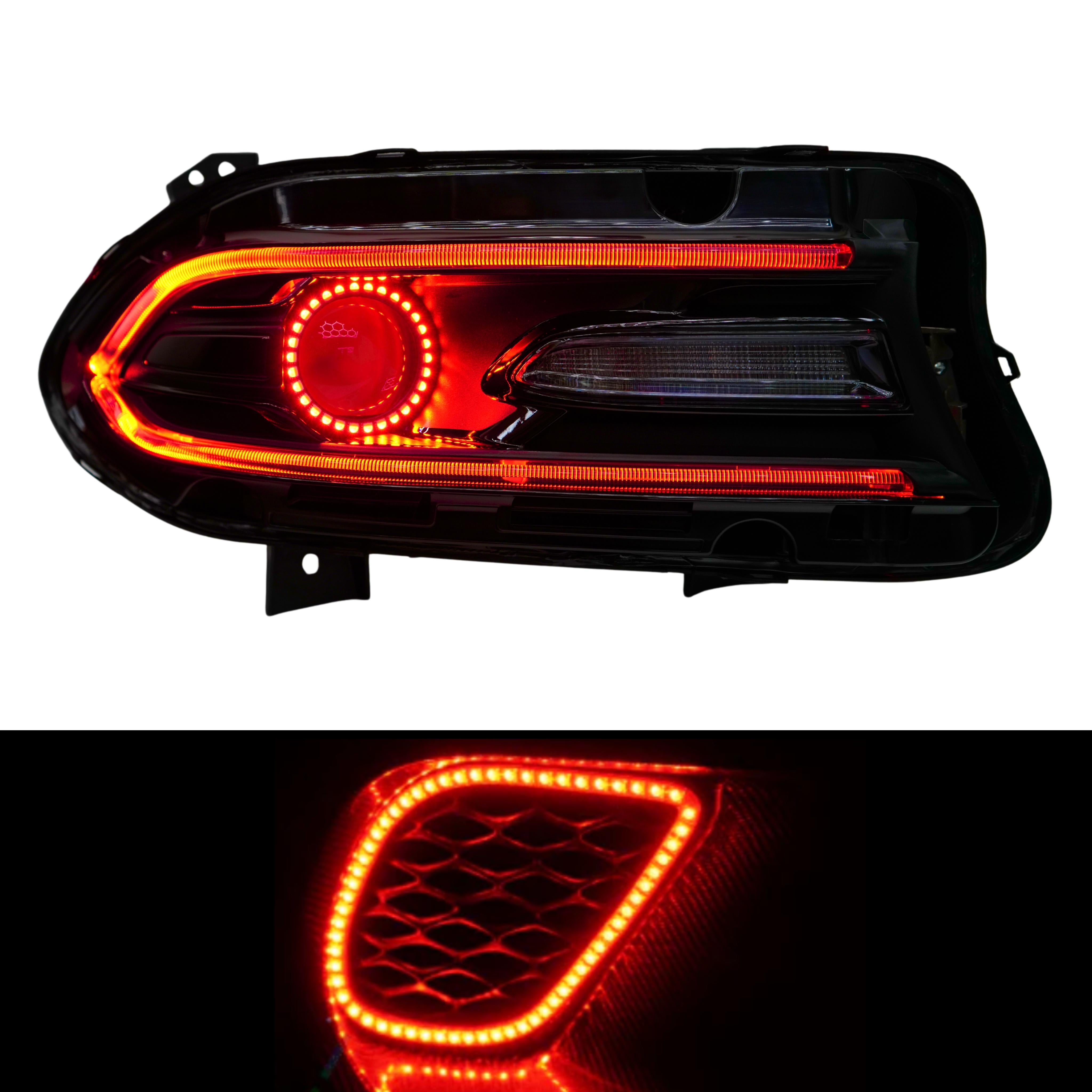 Dodge Charger RGBWA DRL Boards (2015-2023) – Custom Multicolor LED Lighting by RGB Halo Kits
