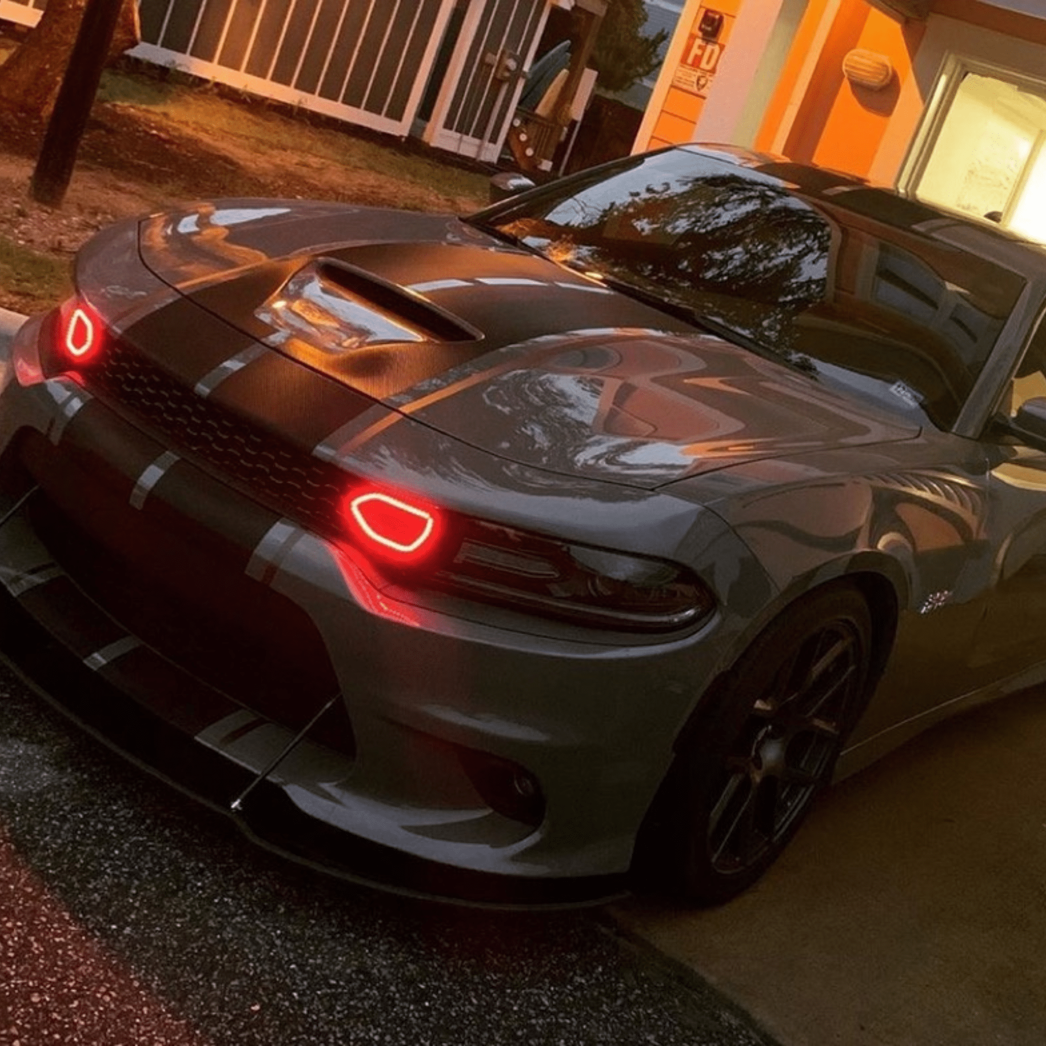 Dodge Charger Snorkel Air Intake Multicolor Halo Kit (2019-2023) – Custom Multicolor LED Lighting by RGB Halo Kits