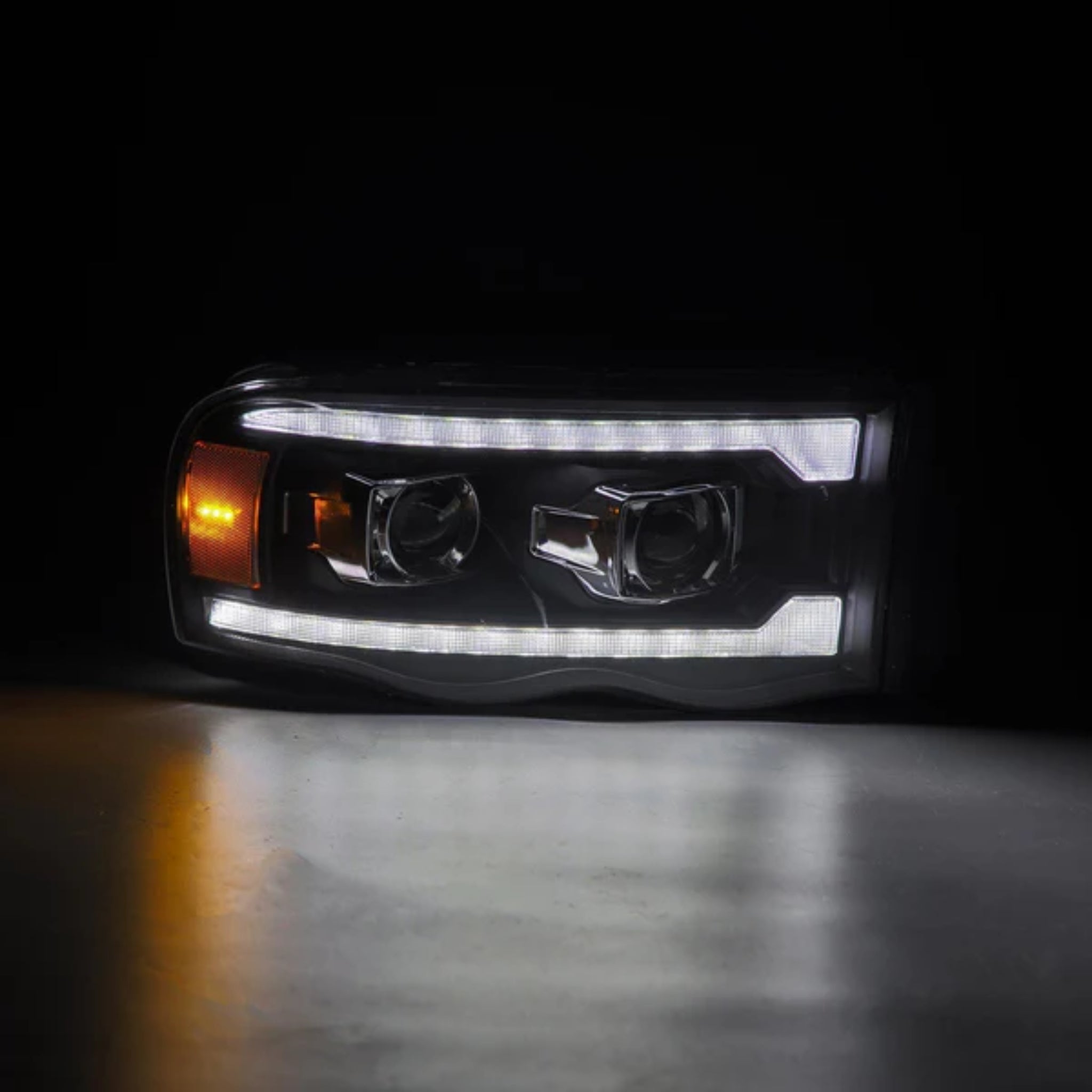 Dodge RAM Headlights (2002-2005) | Alpharex – Custom Multicolor LED Lighting by RGB Halo Kits