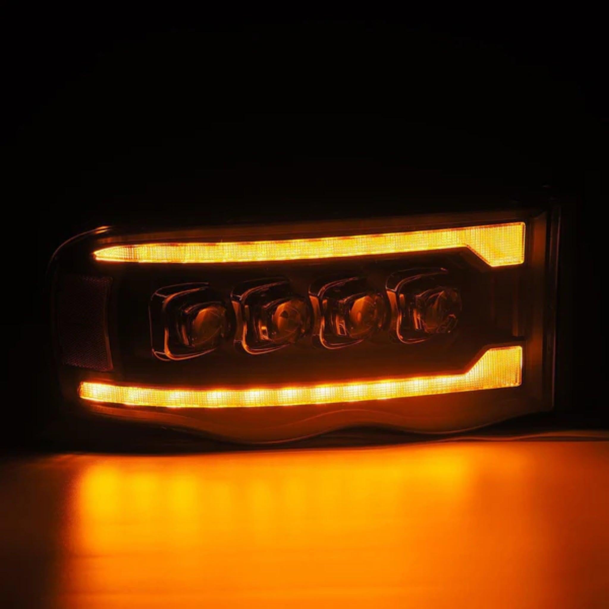 Dodge RAM Headlights (2002-2005) | Alpharex – Custom Multicolor LED Lighting by RGB Halo Kits