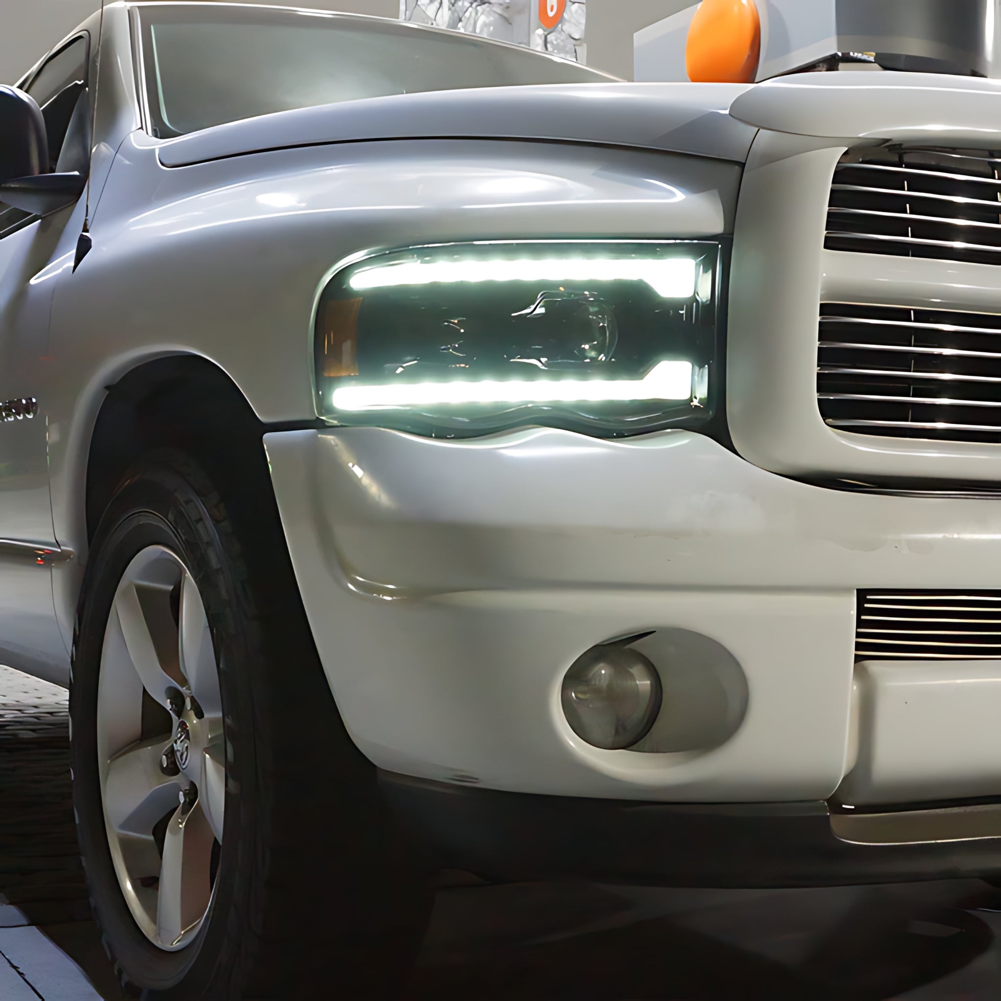 Dodge RAM Headlights (2002-2005) | Alpharex – Custom Multicolor LED Lighting by RGB Halo Kits