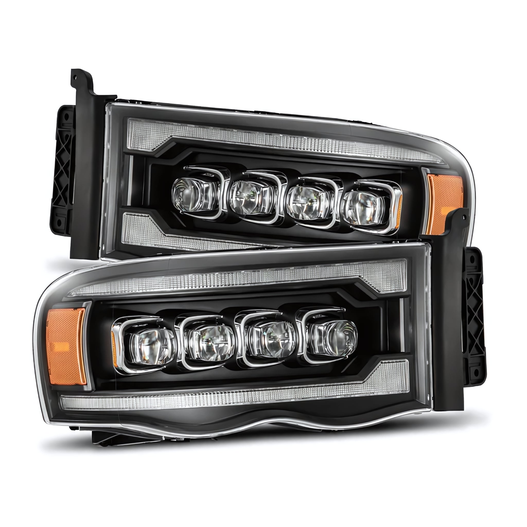 Dodge RAM Headlights (2002-2005) | Alpharex – Custom Multicolor LED Lighting by RGB Halo Kits