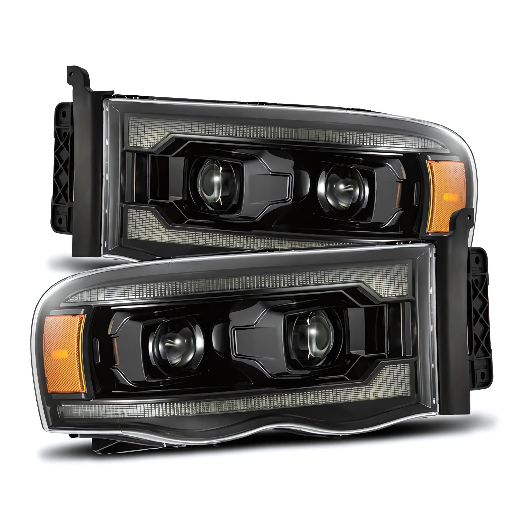 Dodge RAM Headlights (2002-2005) | Alpharex – Custom Multicolor LED Lighting by RGB Halo Kits