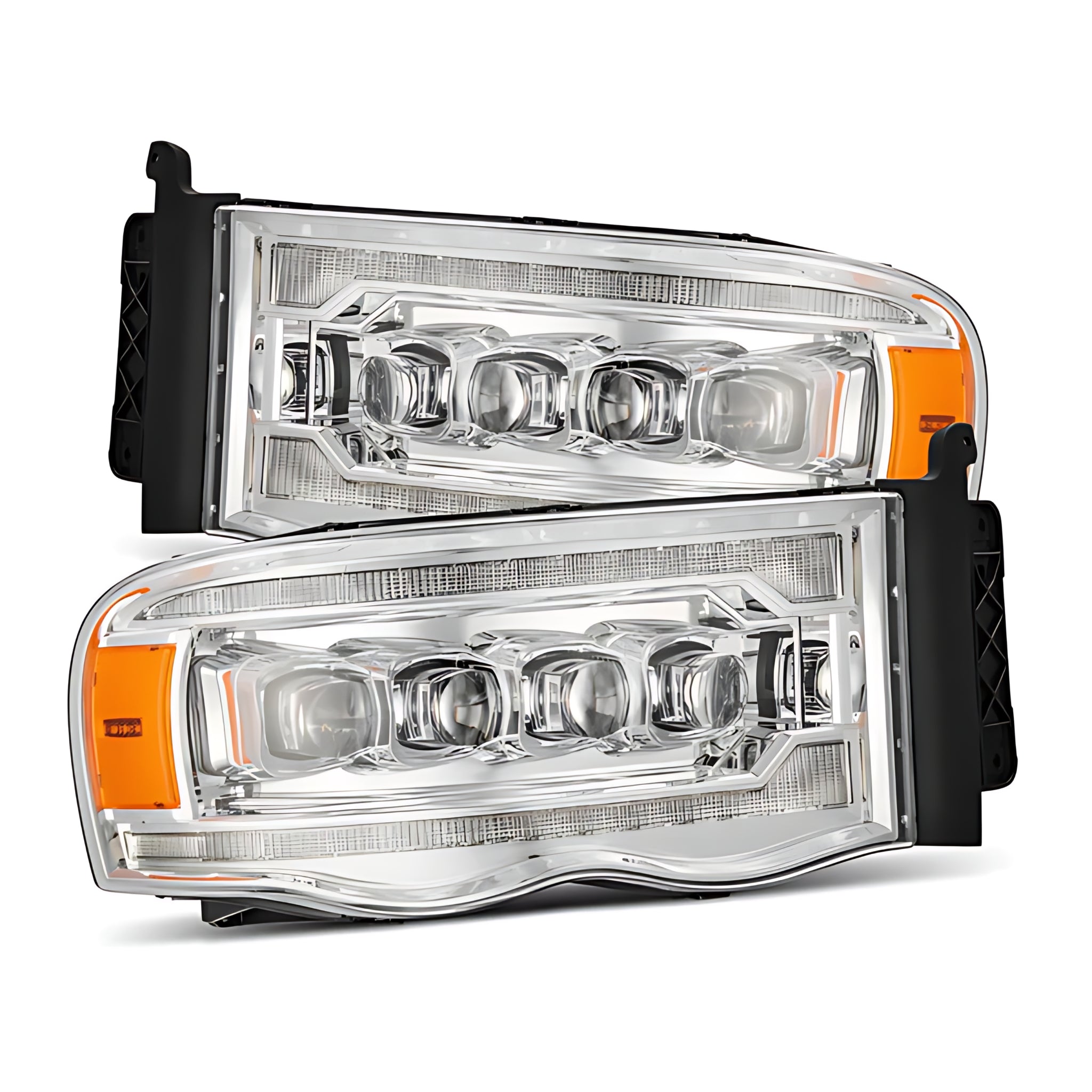 Dodge RAM Headlights (2002-2005) | Alpharex – Custom Multicolor LED Lighting by RGB Halo Kits