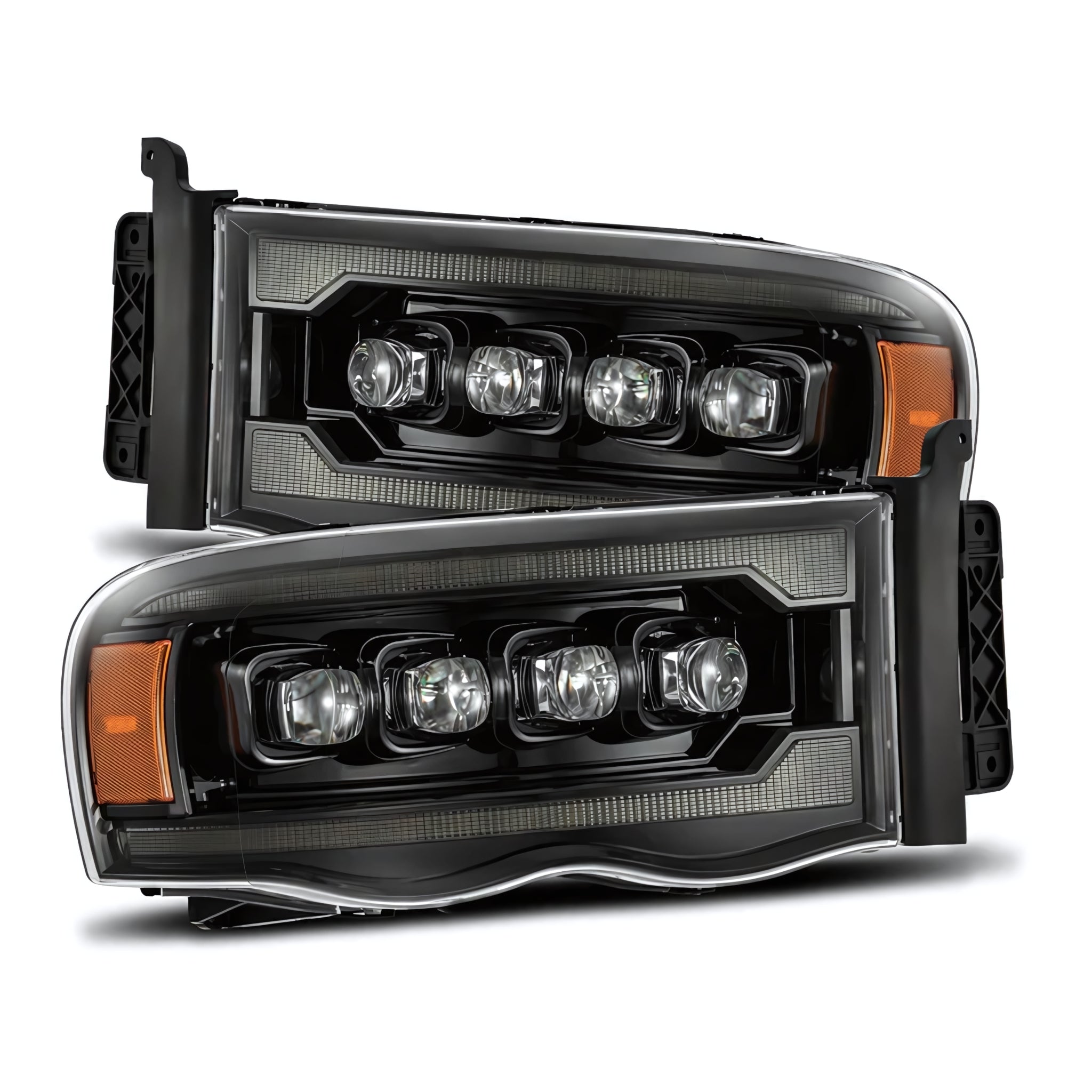 Dodge RAM Headlights (2002-2005) | Alpharex – Custom Multicolor LED Lighting by RGB Halo Kits