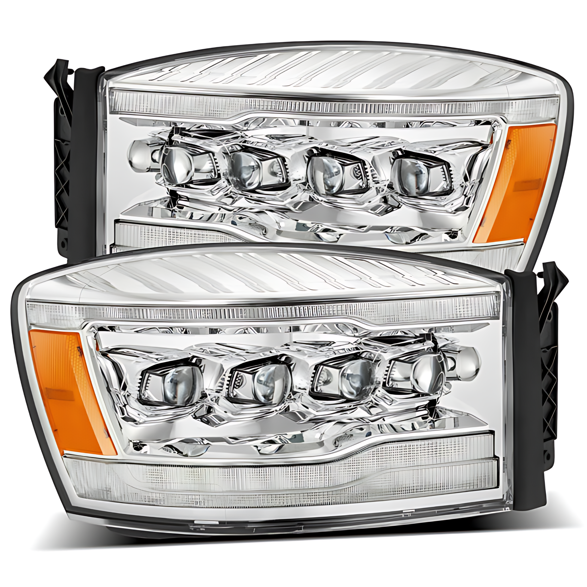 Dodge RAM Headlights (2006-2008) | Alpharex – Custom Multicolor LED Lighting by RGB Halo Kits