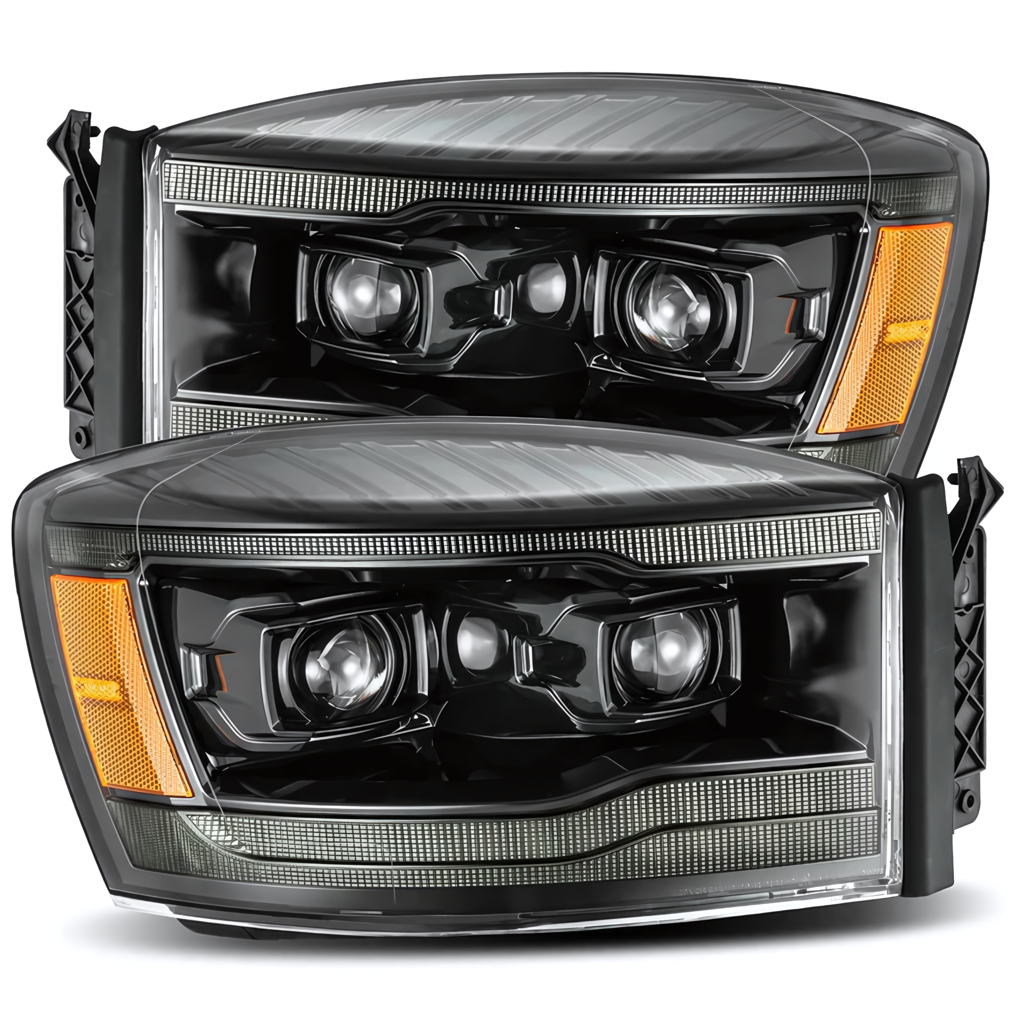 Dodge RAM Headlights (2006-2008) | Alpharex – Custom Multicolor LED Lighting by RGB Halo Kits