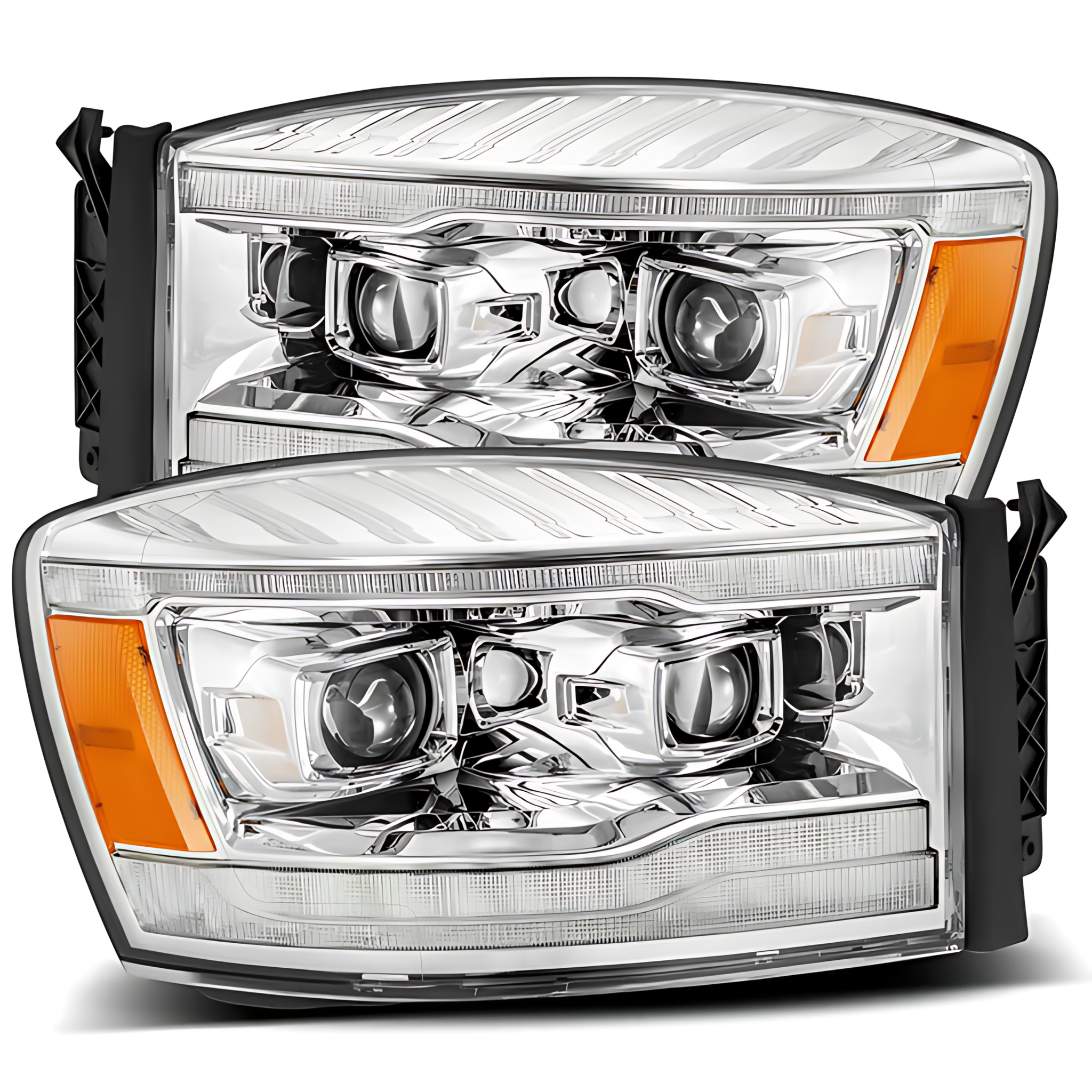Dodge RAM Headlights (2006-2008) | Alpharex – Custom Multicolor LED Lighting by RGB Halo Kits