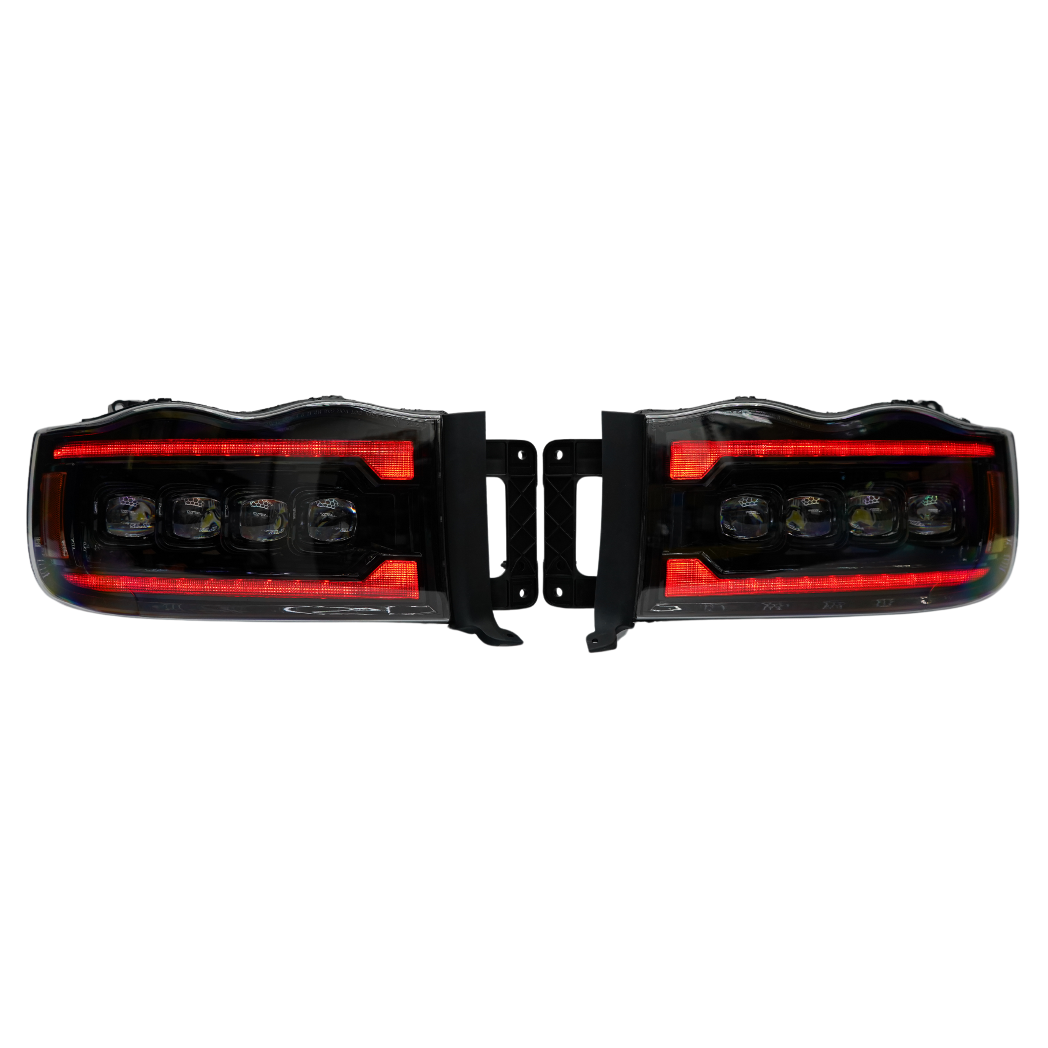 Dodge Ram HD: Multicolor Flow Series NOVA Headlights (2002-2005) – Custom Multicolor LED Lighting by RGB Halo Kits