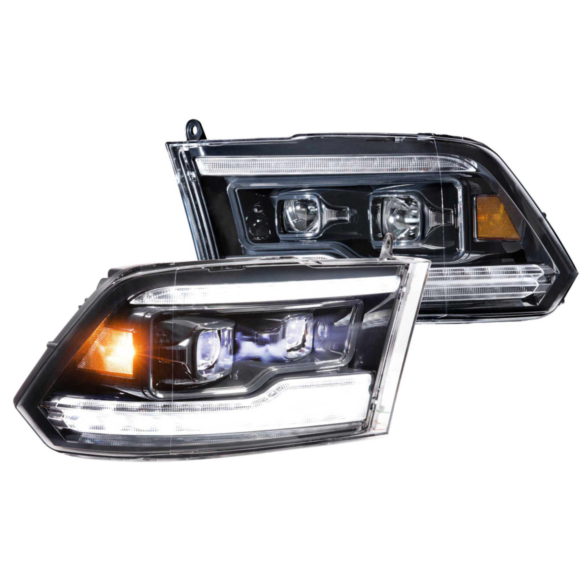 Dodge Ram: XB LED Headlights (2009 - 2018) – Custom Multicolor LED Lighting by RGB Halo Kits