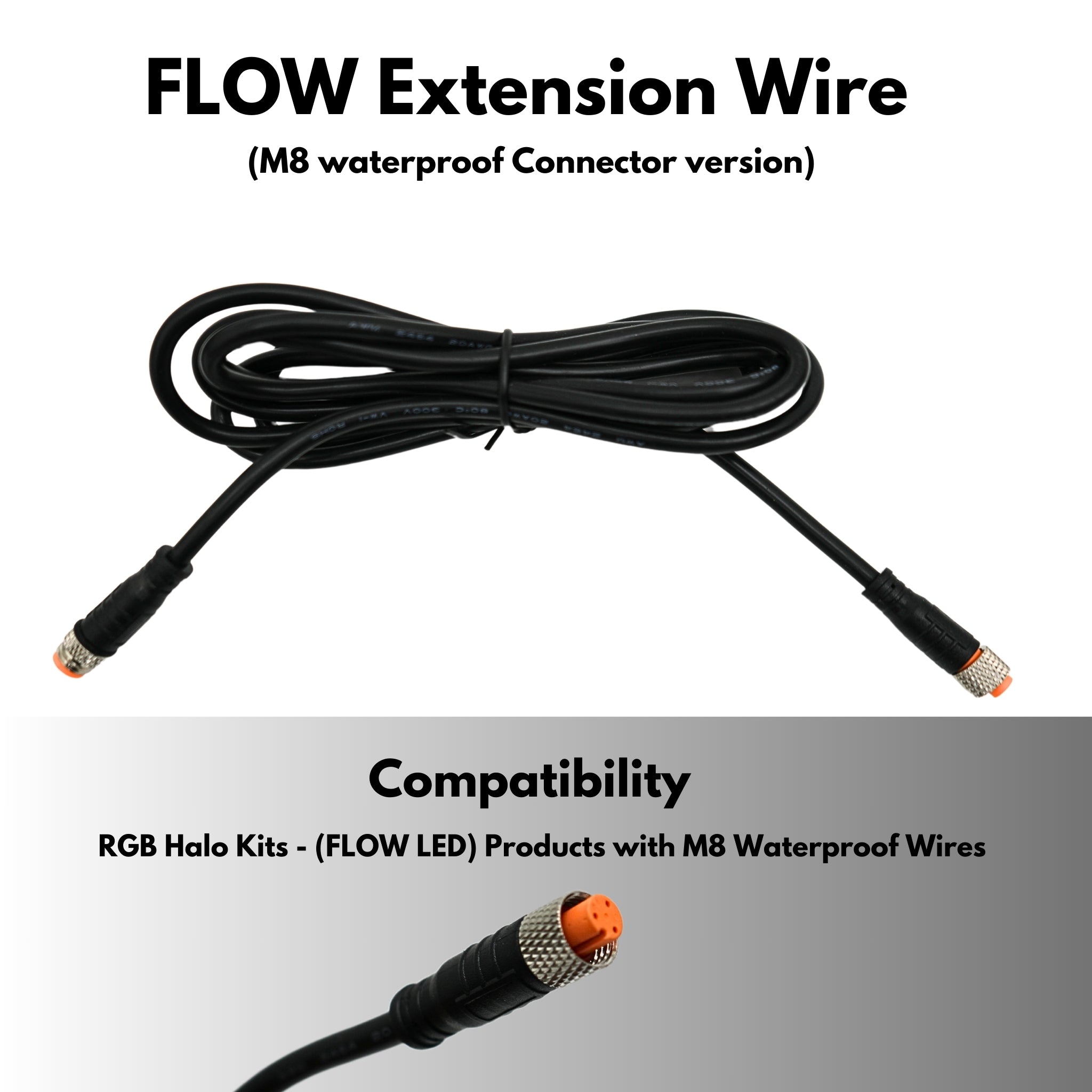 Extension Wire – Custom Multicolor LED Lighting by RGB Halo Kits