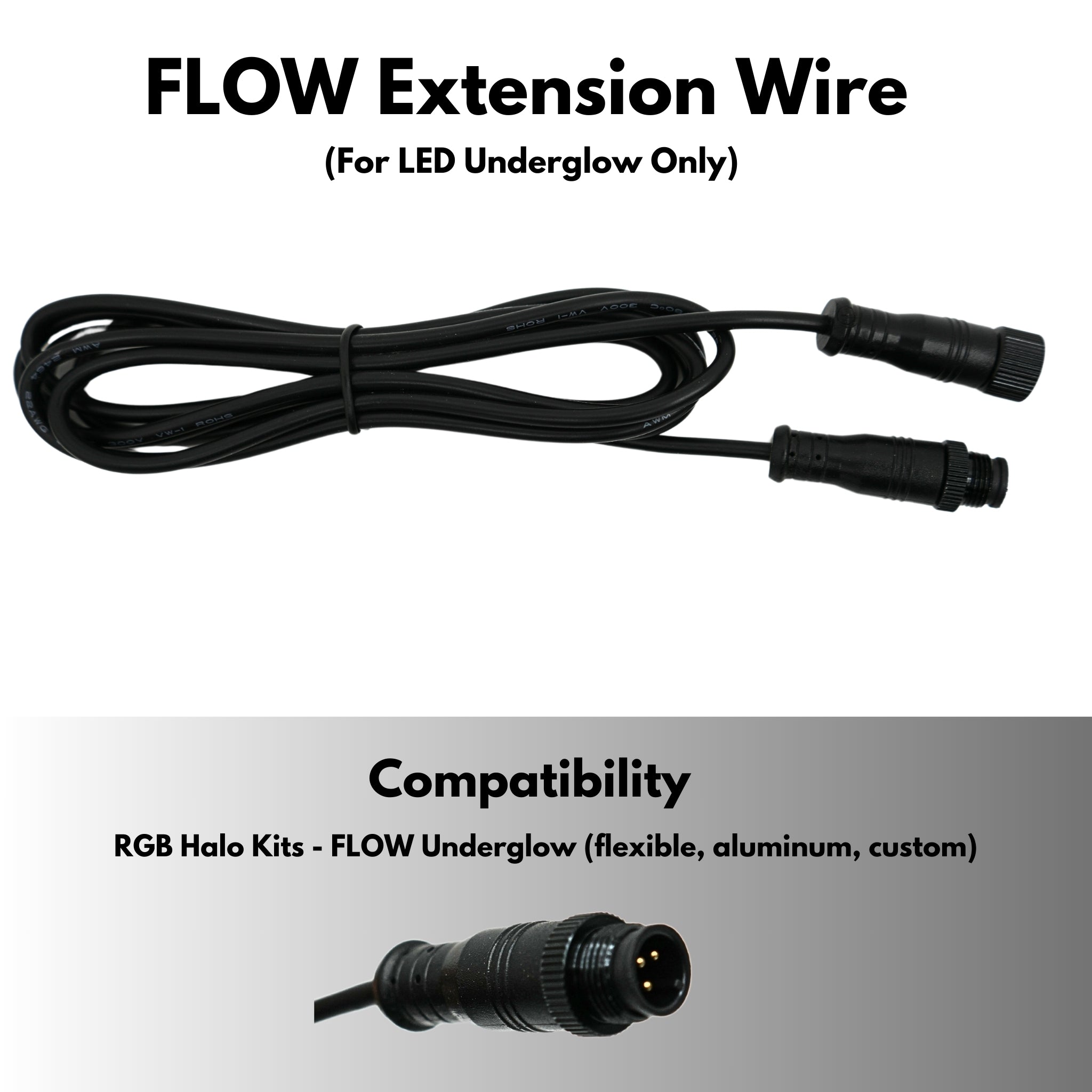 Extension Wire – Custom Multicolor LED Lighting by RGB Halo Kits