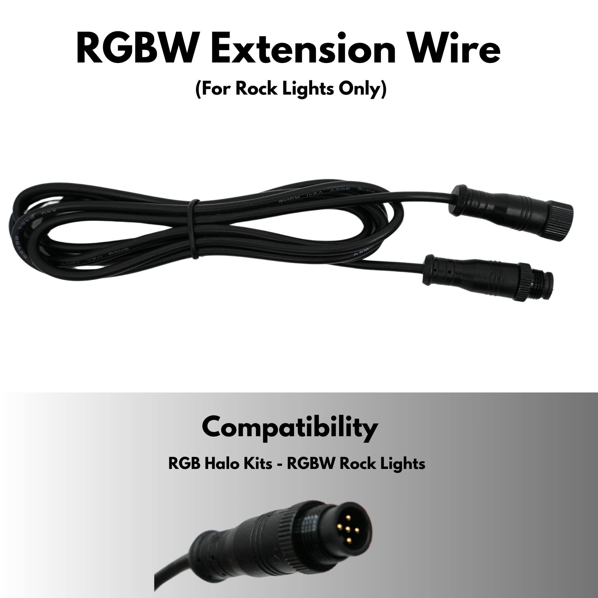 Extension Wire – Custom Multicolor LED Lighting by RGB Halo Kits