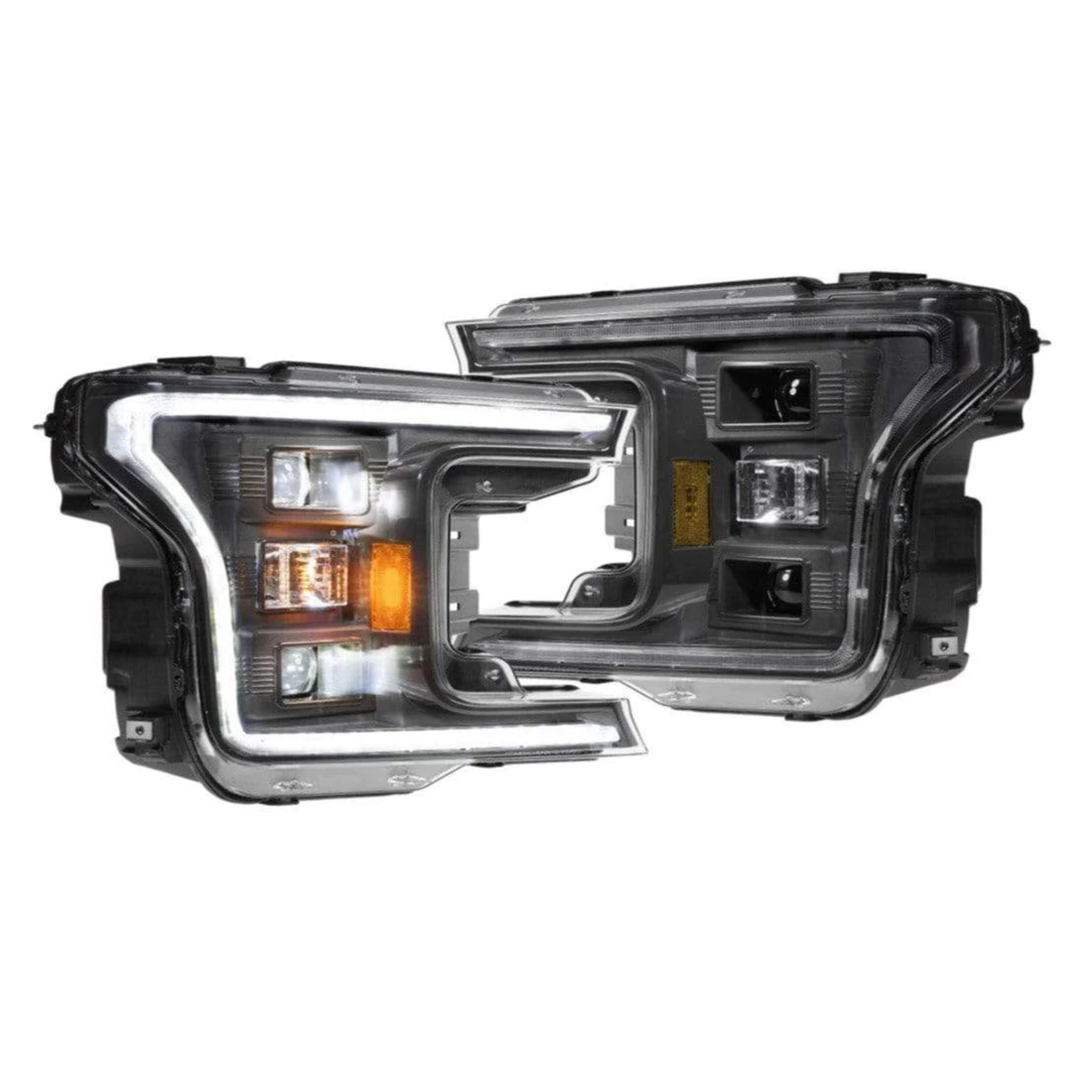 FORD F150 (18-20): XB HYBRID LED HEADLIGHTS – Custom Multicolor LED Lighting by RGB Halo Kits