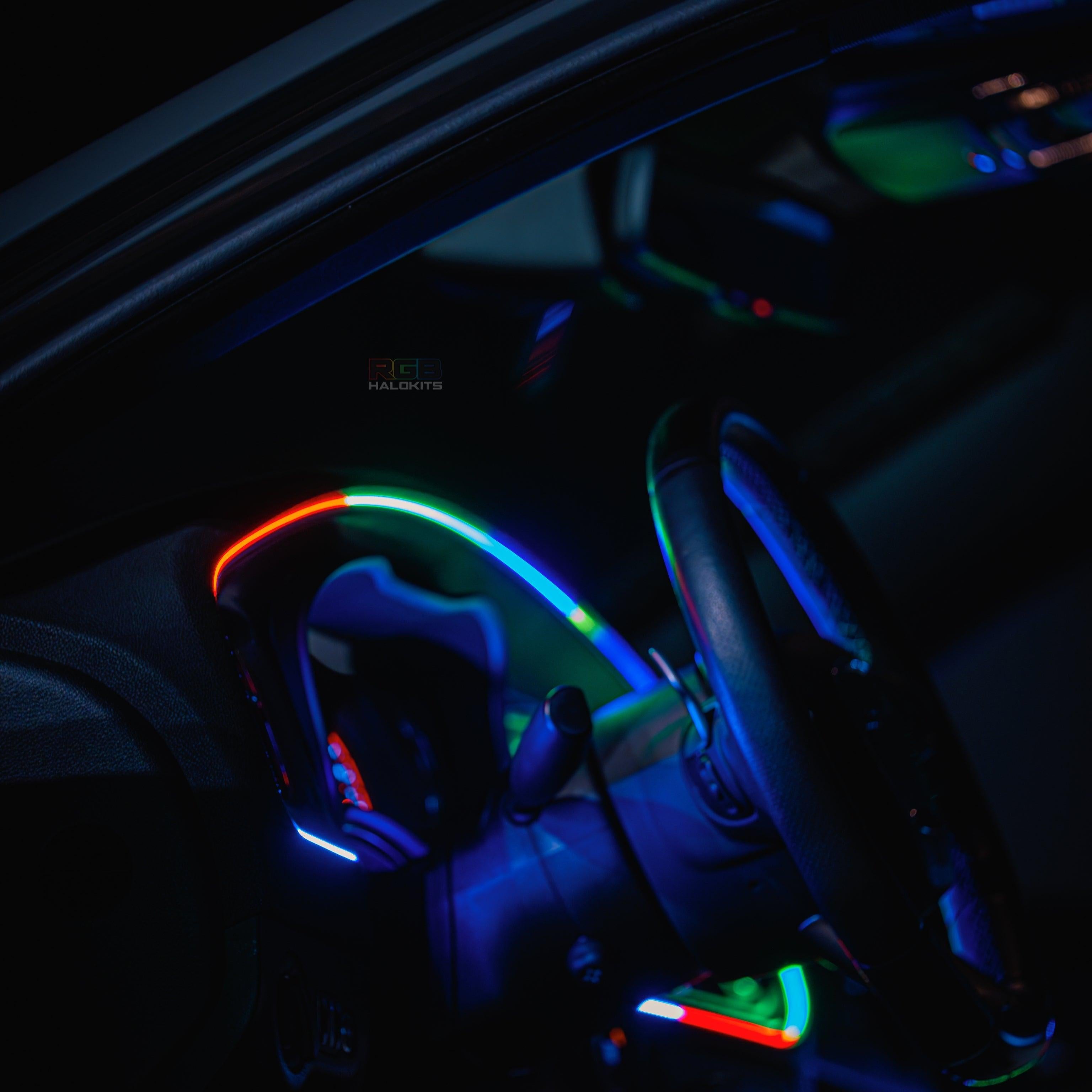 Flow Series Interior Trim Fiber optic Light Kit | 2–8pc Custom Setup – Custom Multicolor LED Lighting by RGB Halo Kits