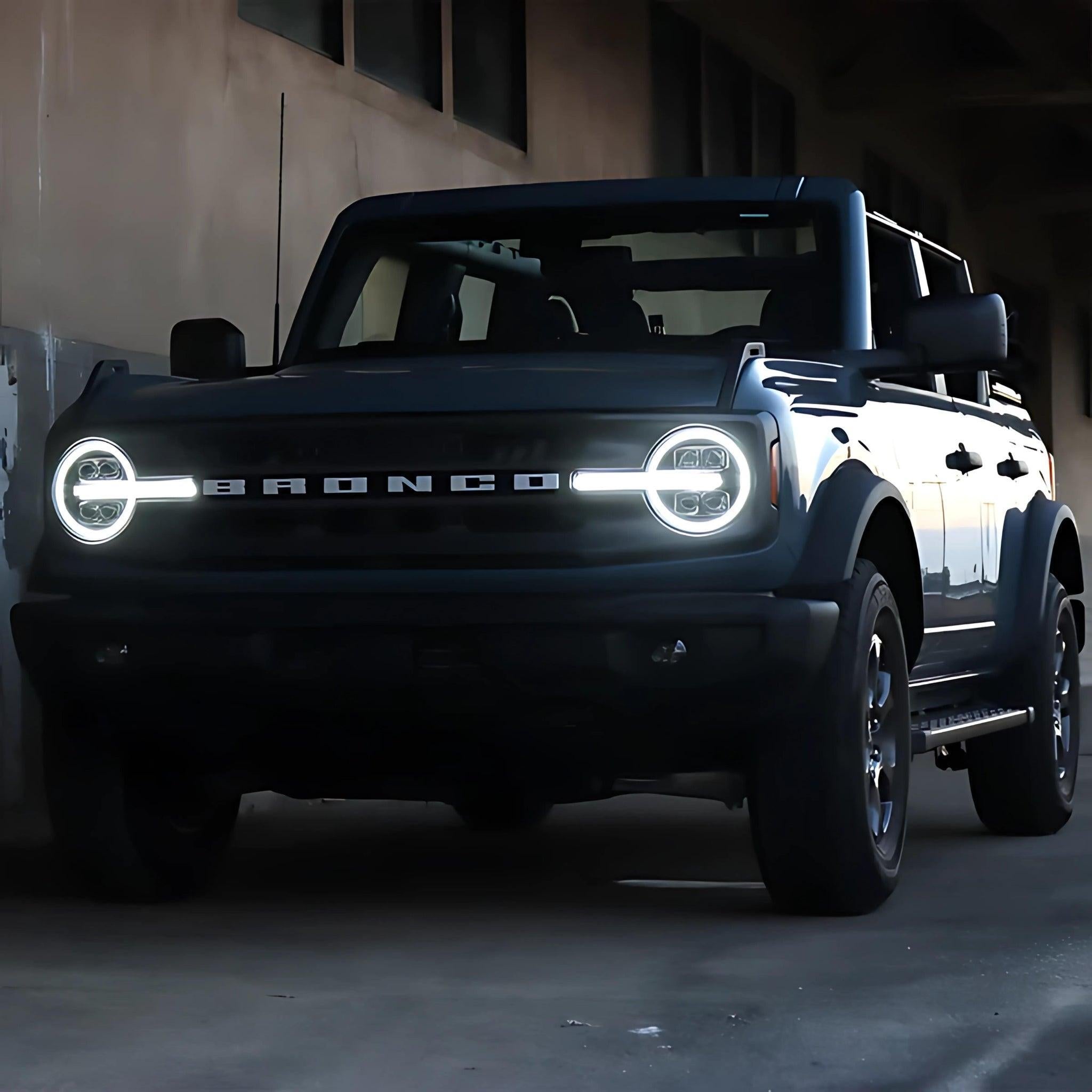 Ford Bronco (2021-2025) / Bronco Raptor (2022-2025) Headlights | Alpharex – Custom Multicolor LED Lighting by RGB Halo Kits