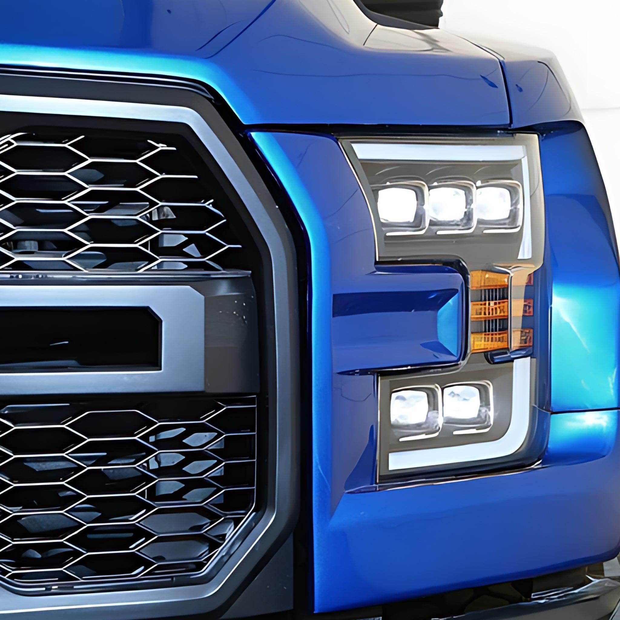 Ford F-150 (2015-2017) / F-150 Raptor (2017-2020) Headlights | Alpharex – Custom Multicolor LED Lighting by RGB Halo Kits