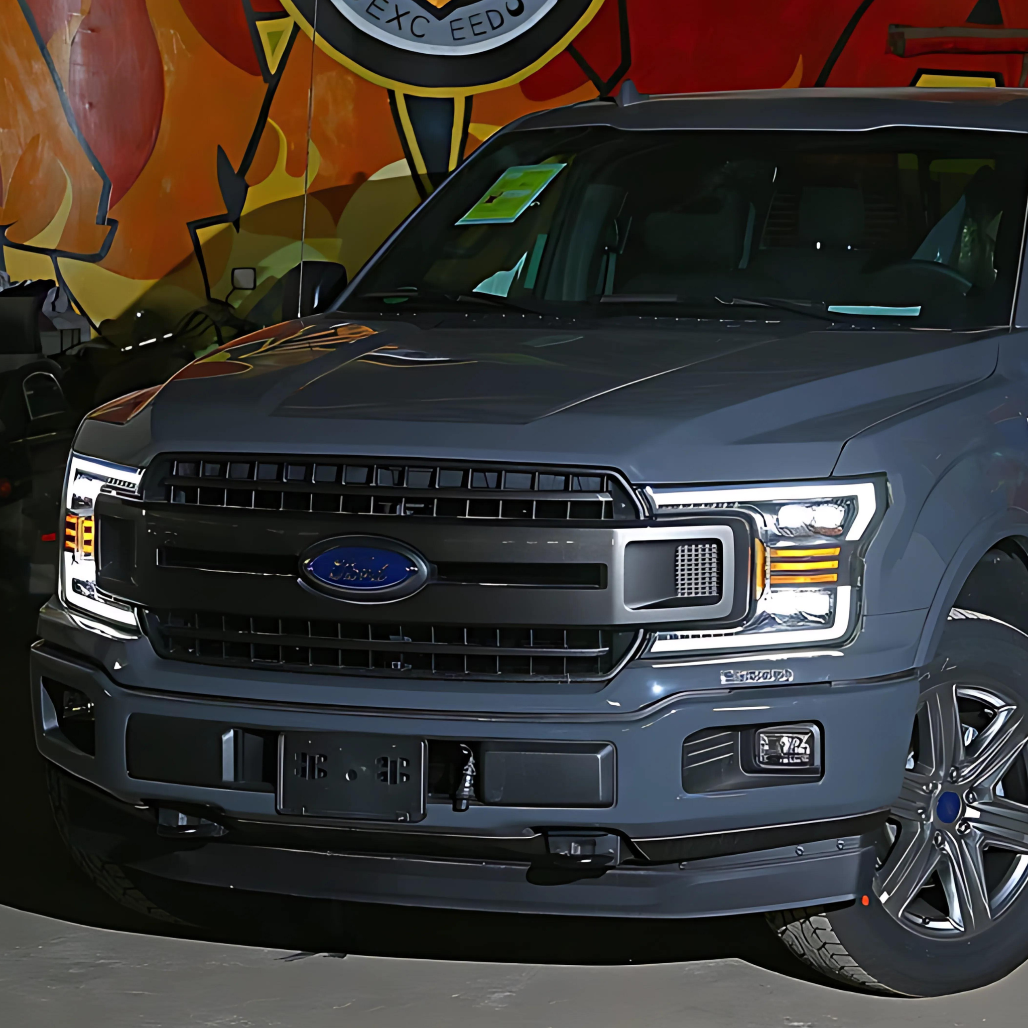 Ford F-150 Headlights (2018-2020) | Alpharex – Custom Multicolor LED Lighting by RGB Halo Kits