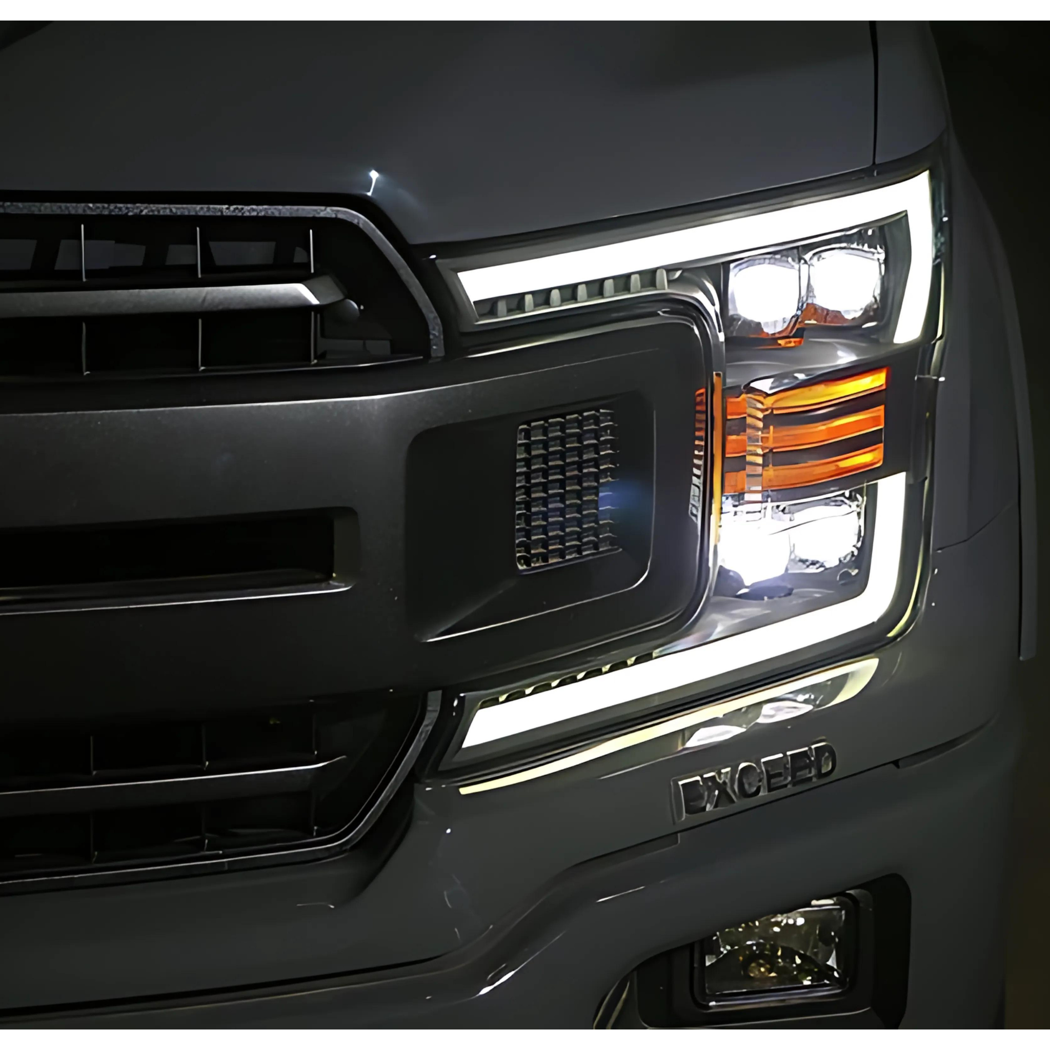 Ford F-150 Headlights (2018-2020) | Alpharex – Custom Multicolor LED Lighting by RGB Halo Kits