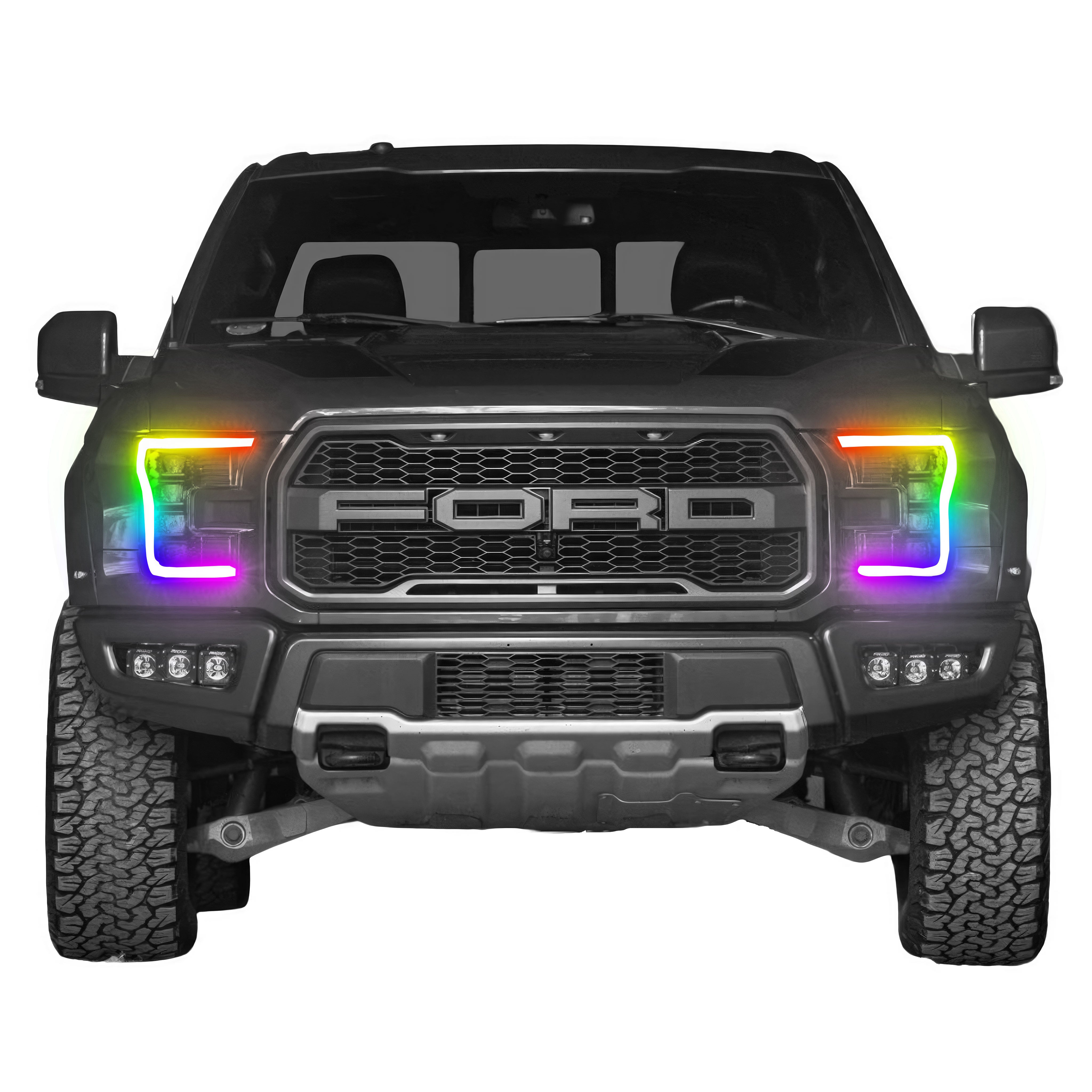 Ford F-150: Multicolor Flow Series Headlights (2015-2017) | XB Morimoto – Custom Multicolor LED Lighting by RGB Halo Kits