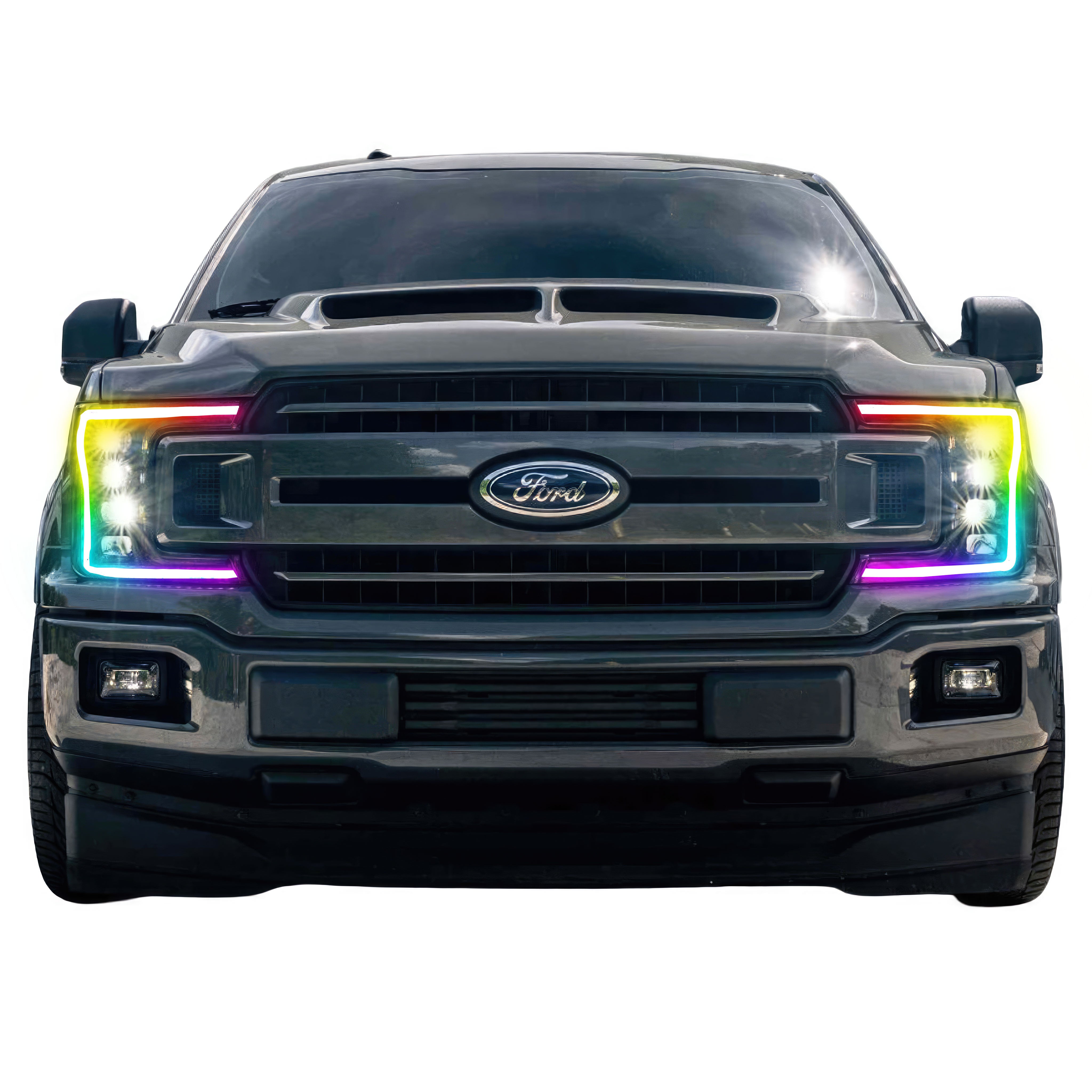 Ford F-150: Multicolor Flow Series Headlights (2018-2020) | XB Morimoto – Custom Multicolor LED Lighting by RGB Halo Kits