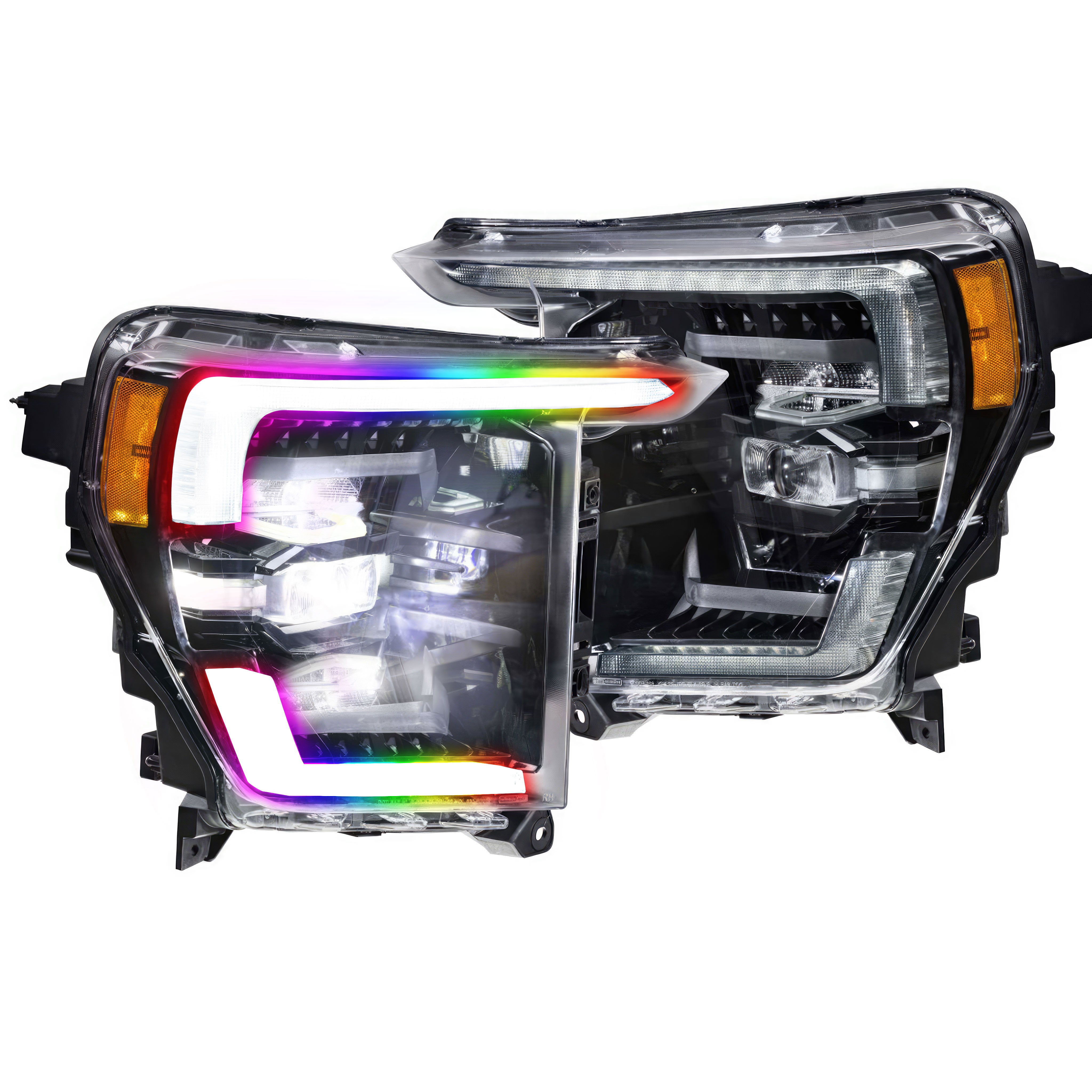 Ford F-150: Multicolor Flow Series Headlights (2021-2023) | XB Morimoto – Custom Multicolor LED Lighting by RGB Halo Kits